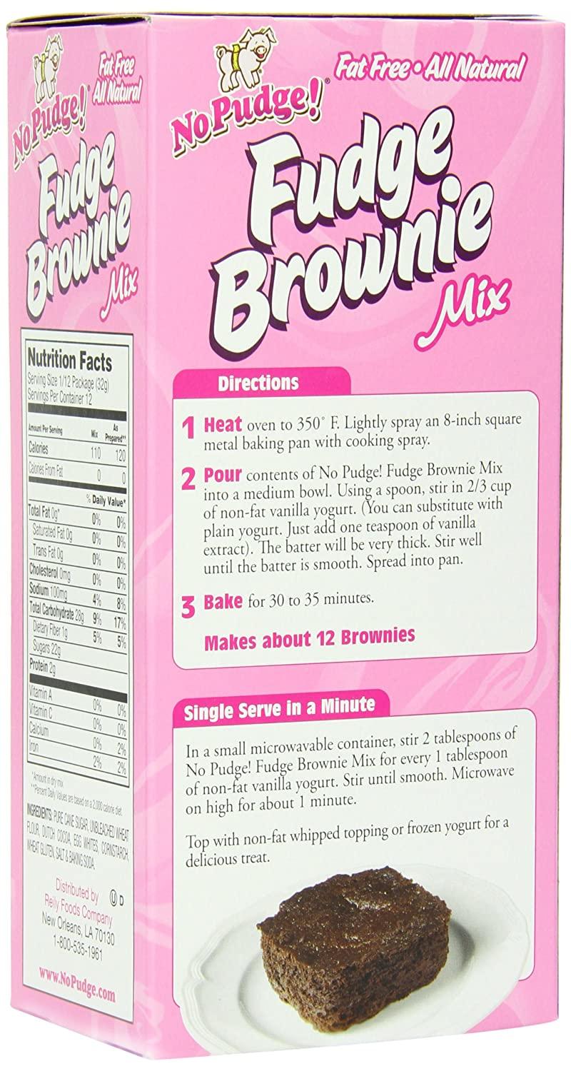 No Pudge! Fat Free Fudge Brownie Mix, Original, 13.7Ounce Boxes (Pack of 6)
