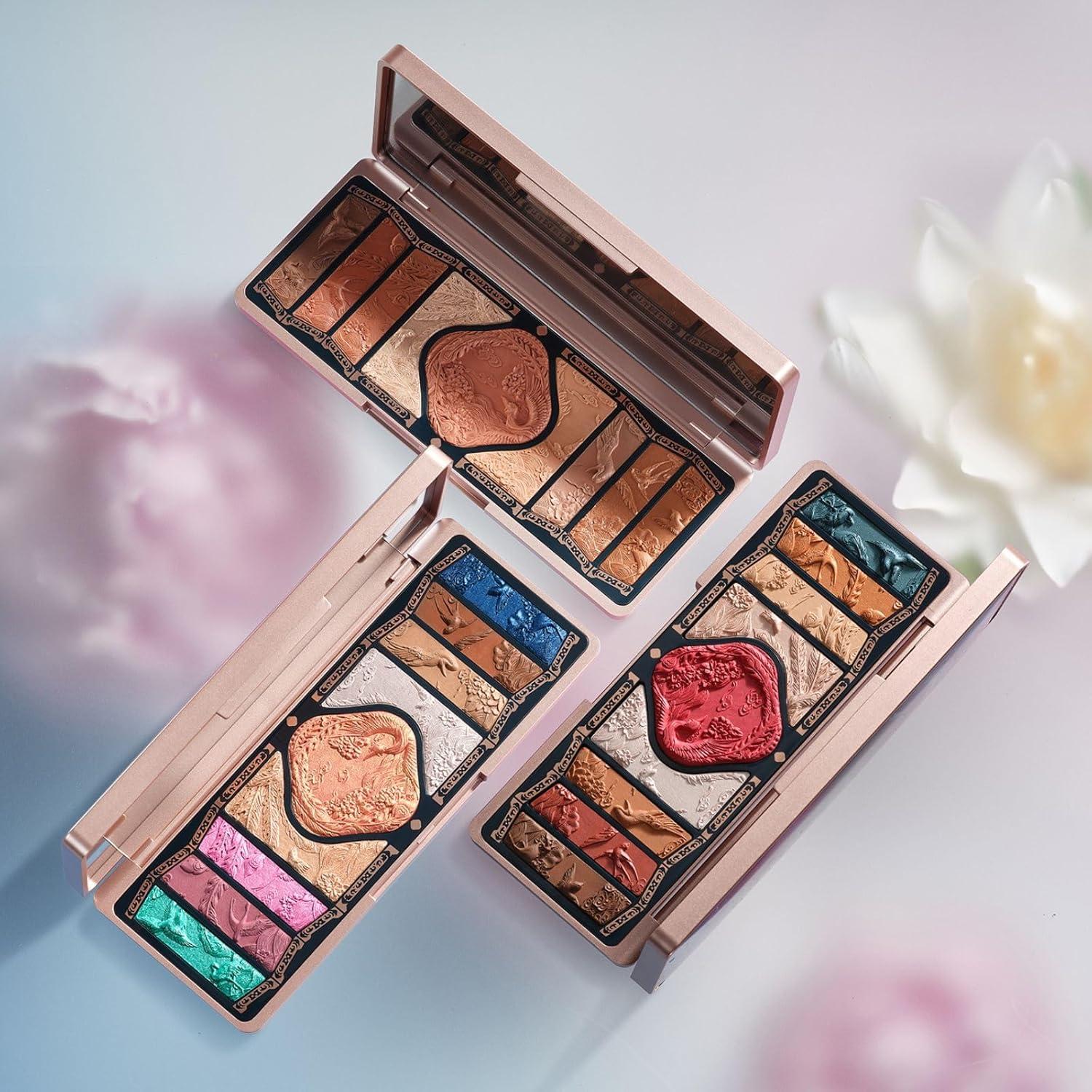 FLORASIS Floral Engraving Phoenix Makeup Palette - Long Lasting