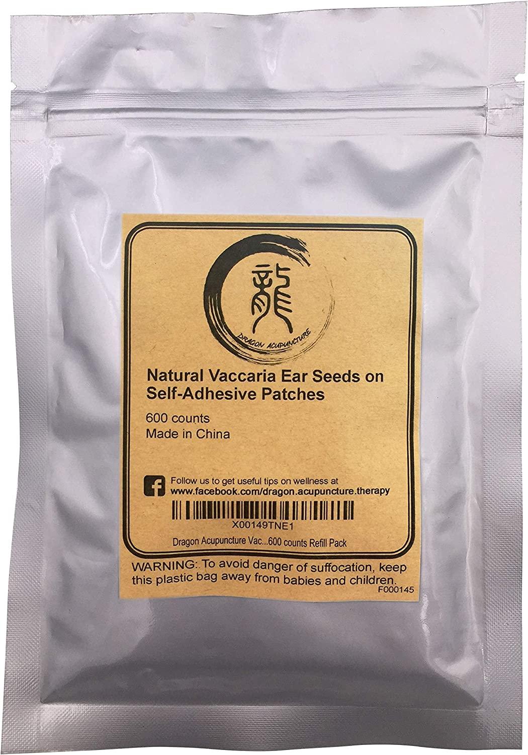 Dragon Acupuncture Ear Seeds 600 Count Refill Pack Natural Pain Relief
