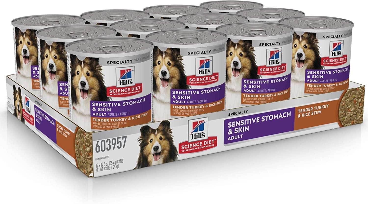 Hill's science diet sensitive stomach wet dog food online