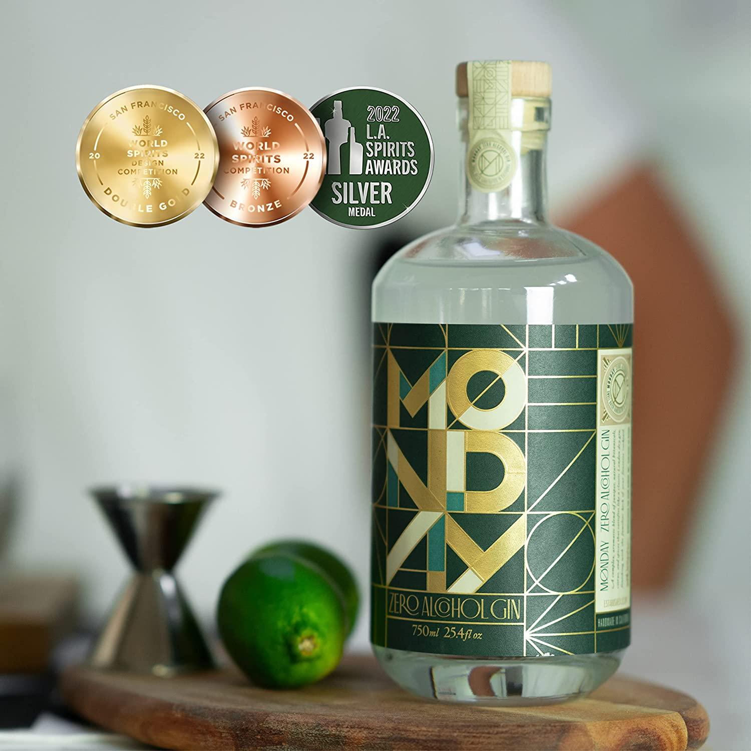 MONDAY Zero Alcohol Gin An Award Winning NonAlcoholic Spirit with Zero