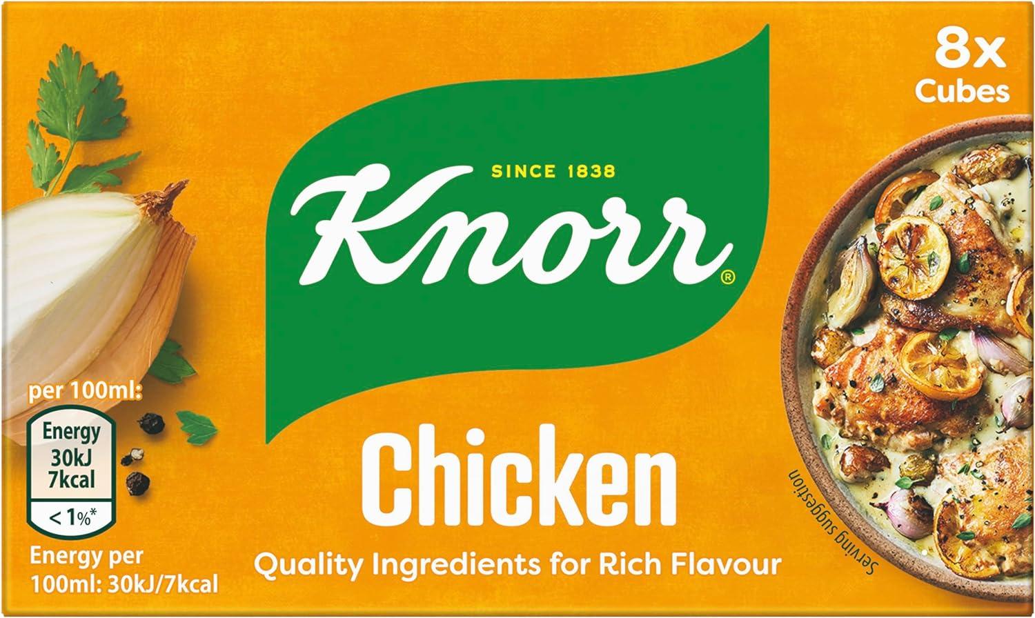 Knorr Chicken Stock Cubes glutenfree to add a rich chicken flavour to