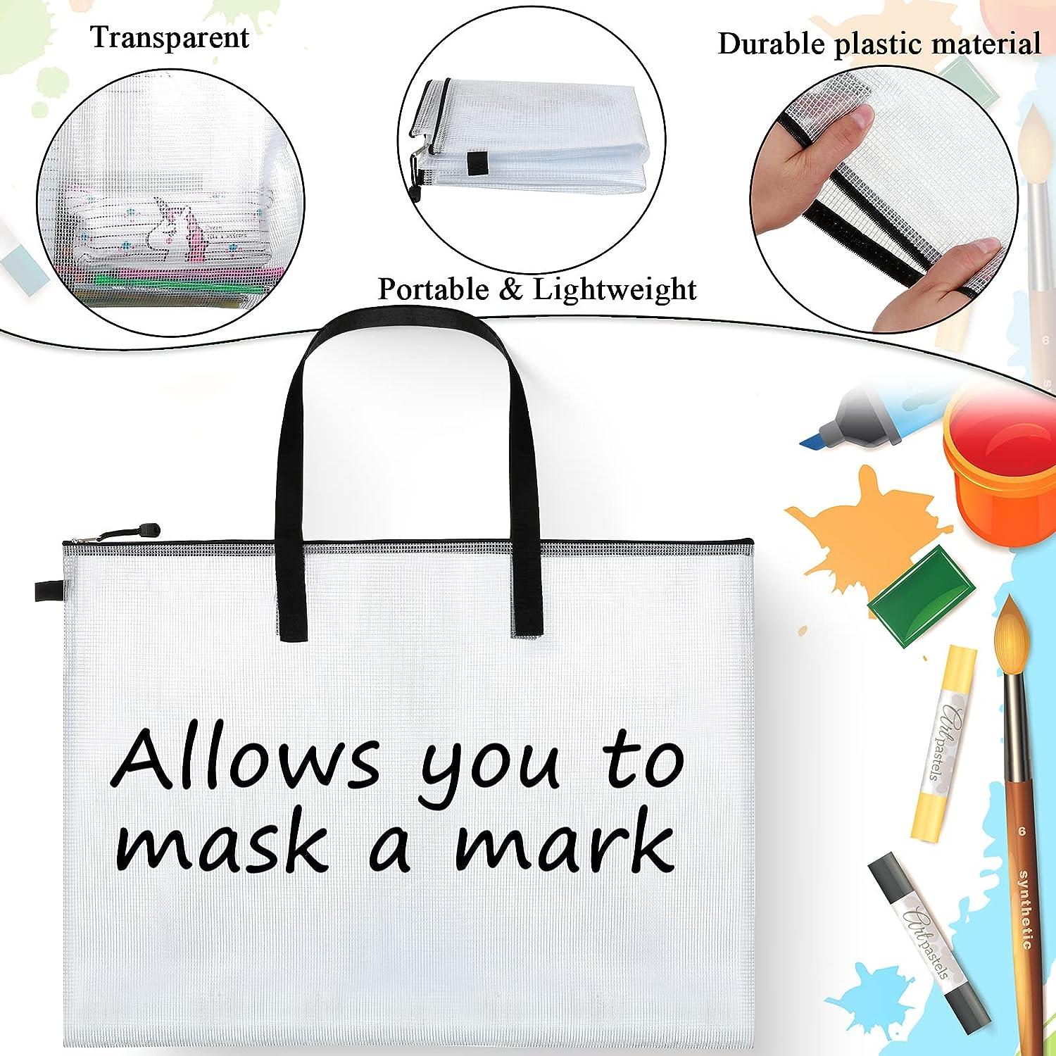 10 Pieces Portfolios Bags 19 x 25 Inches Waterproof Portfolios Bag Posters Storage Bags Supply