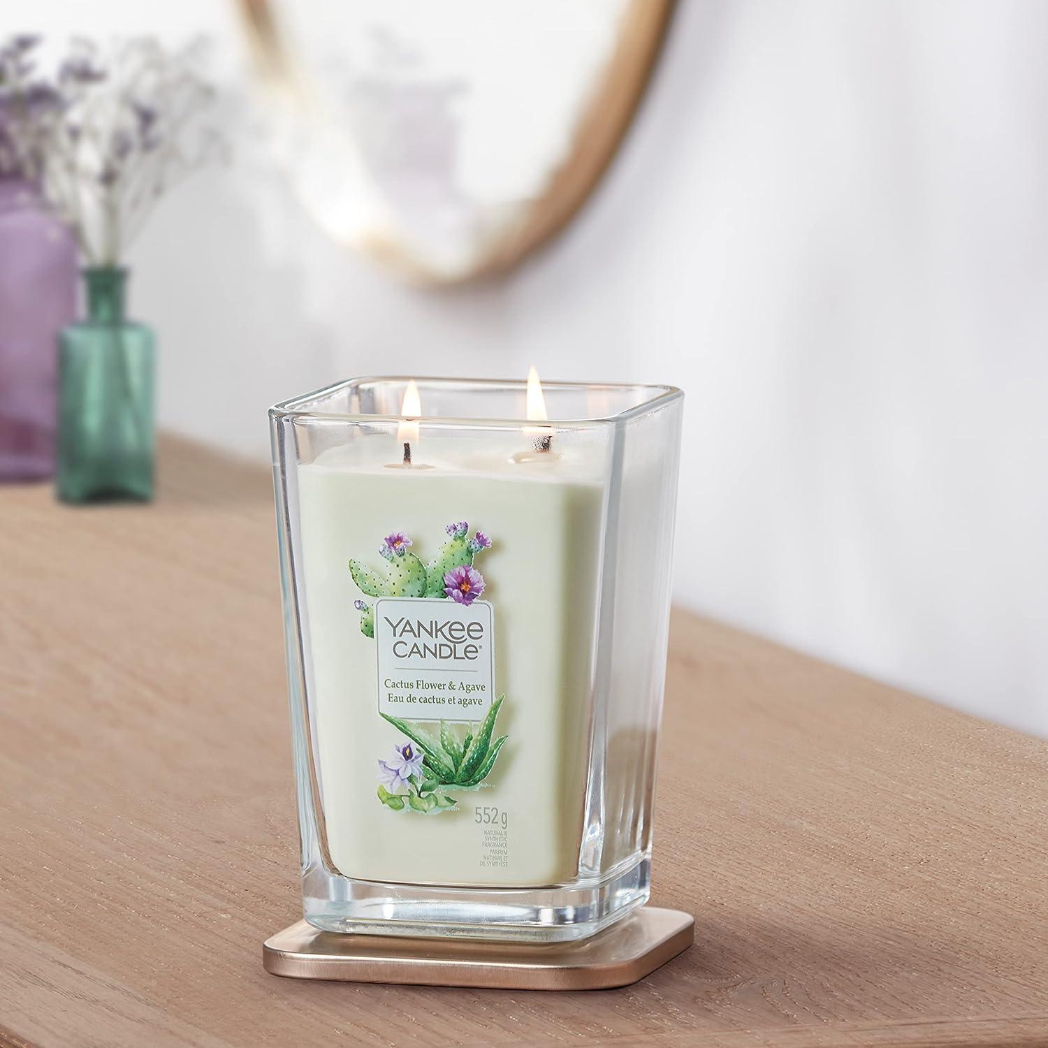 Yankee Candle Cactus Flower & Agave Square Vessel Trial - Candle Wax in  Glass