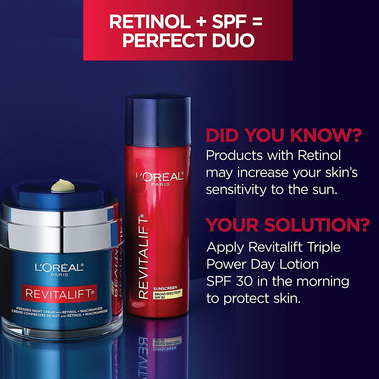 Revitalift Night Cream with Retinol & Niacinamide Hydrate & Reduce