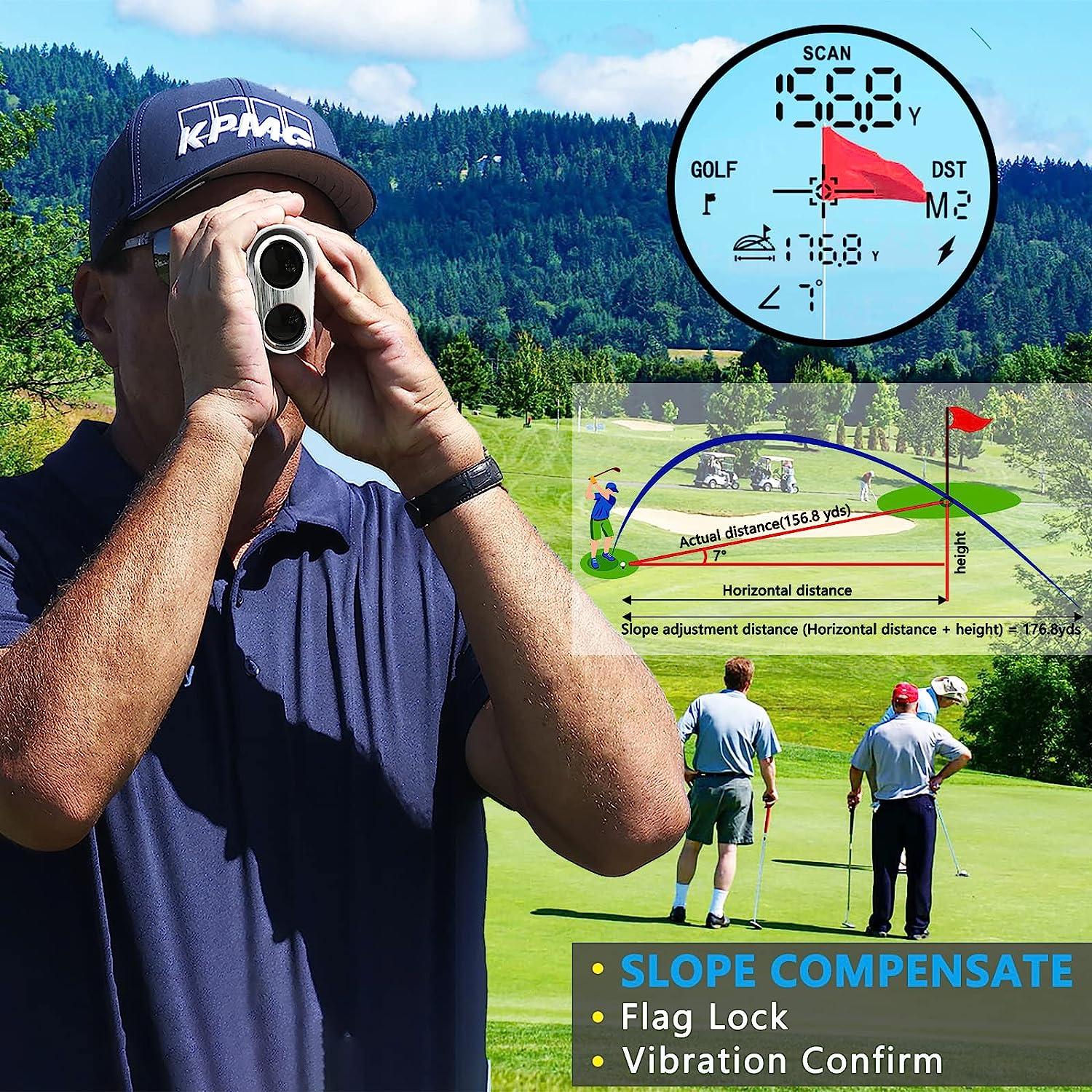Golf Rangefinder with Slope, Golf Laser Rangefinder,1000 Yard Range