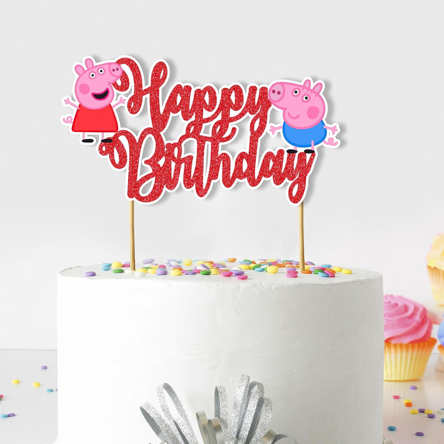 Peppa Pig Happy Birthday Card Banner in Sri Lanka - The Party Mail