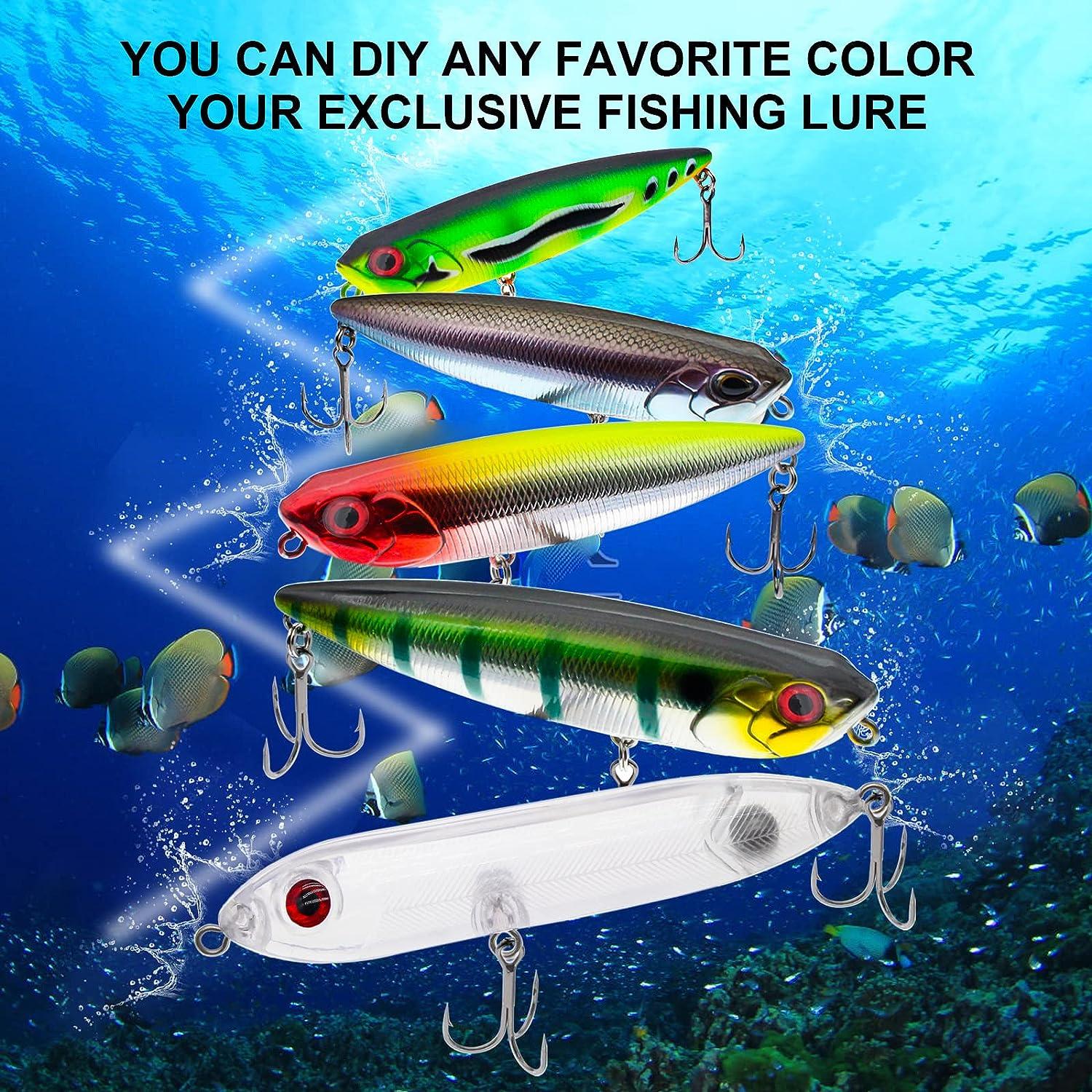 Aneew Wholesale 20x Minnow Topwater Bass Fishing Lures Making Kit Unpainted  Blanks Kit Crankbaits Swimming Trout