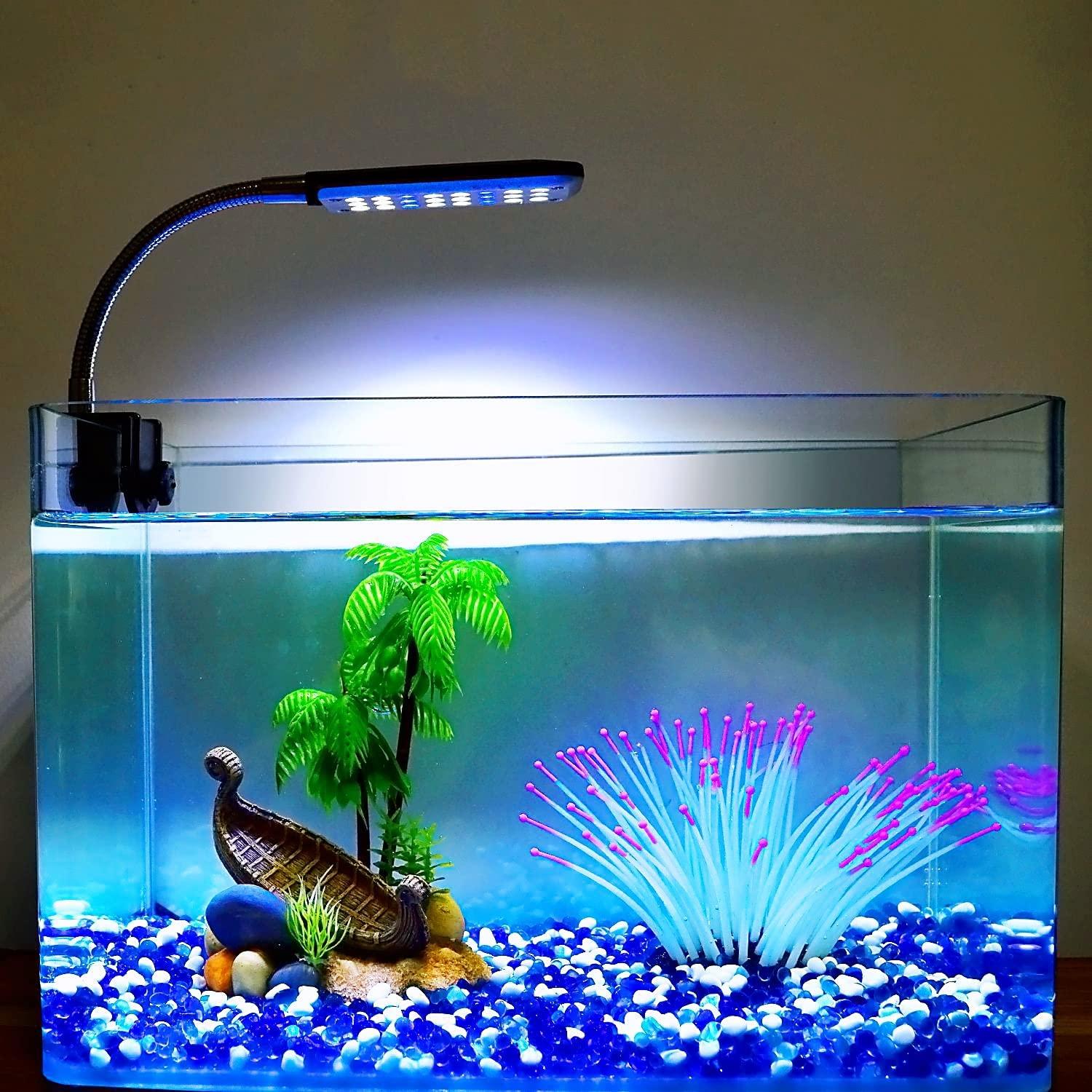Aquarium Light Clip on Fish Tank Lighting Small Fish Light for