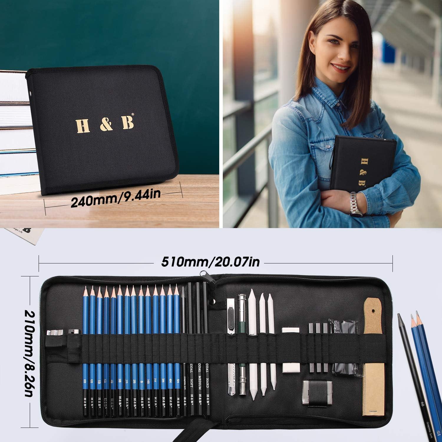 Black Wood Sketching Pencil Shading 35 Pcs Sketching And Drawing Pencil  Kit, Packaging Size: 20 X 10 X 5 Centimeters