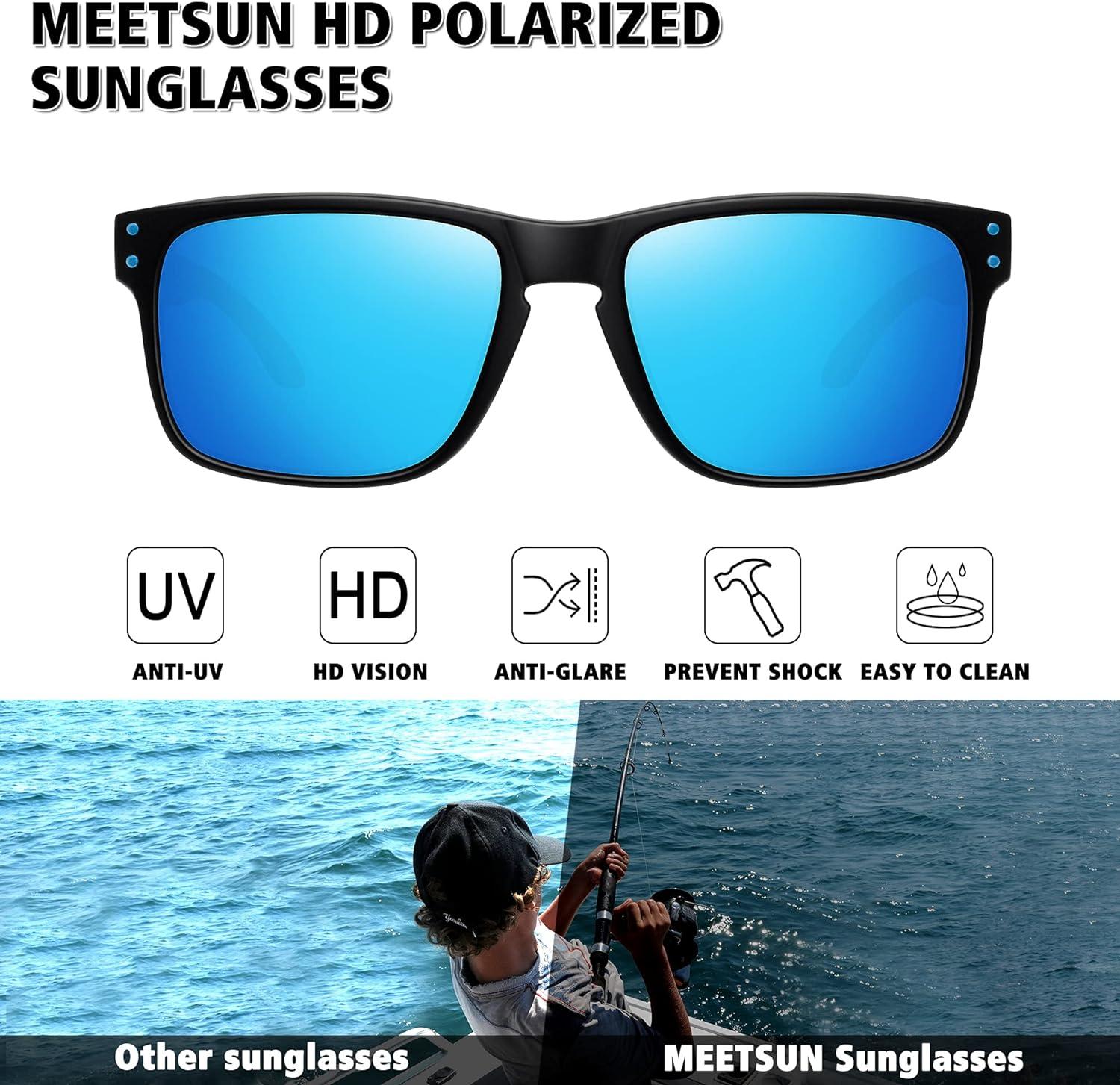MEETSUN Polarized Sunglasses for Men Women Sports Driving Fishing