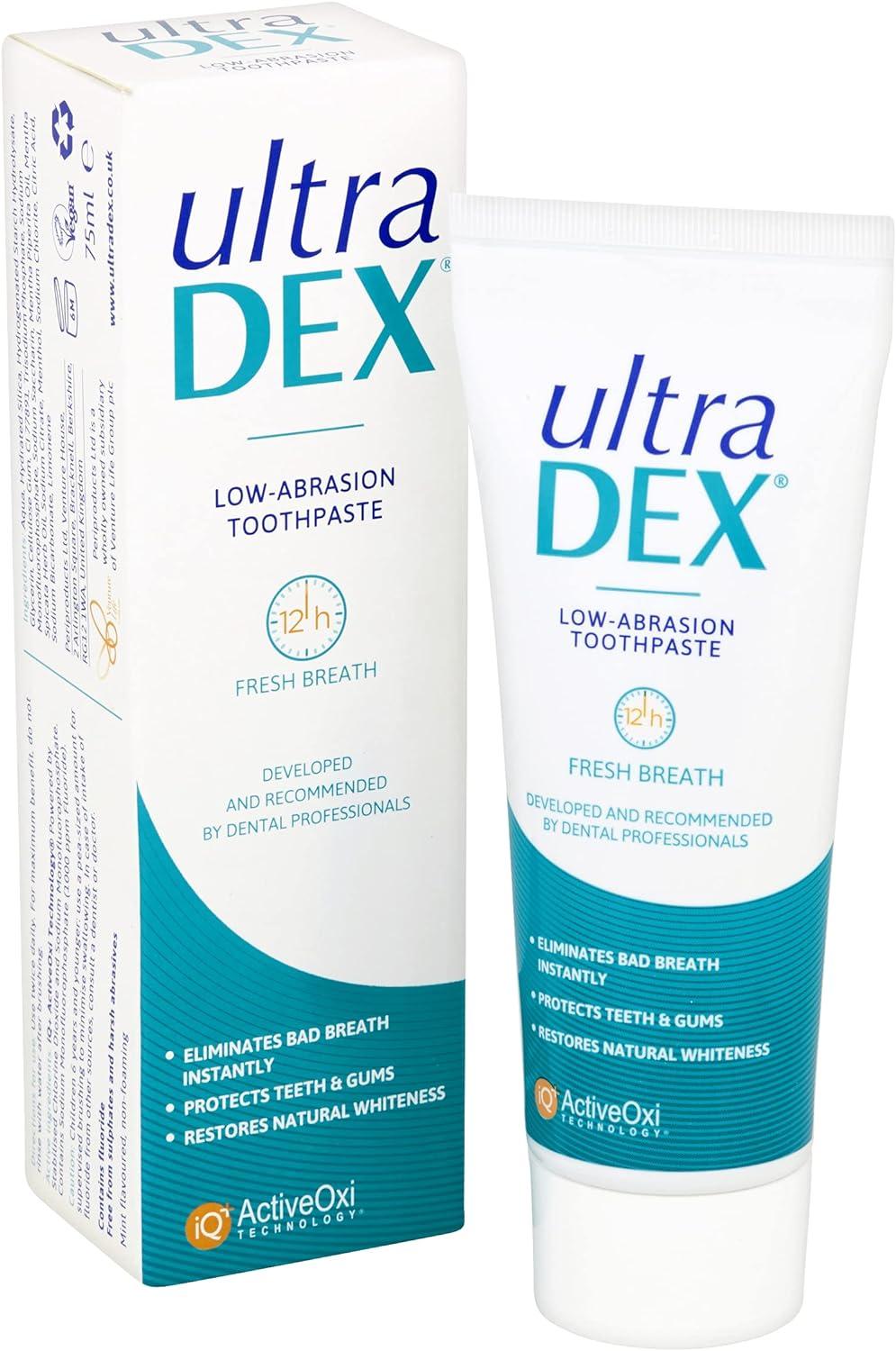 UltraDEX LowAbrasion Toothpaste 75ml Gentle Dental Care (Pack of 1