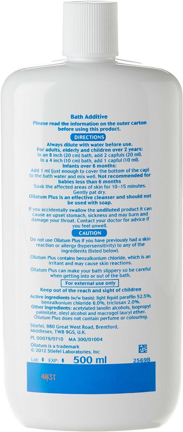 Oilatum Plus Antiseptic Emollient Bath Additive for Eczema and Dry Skin