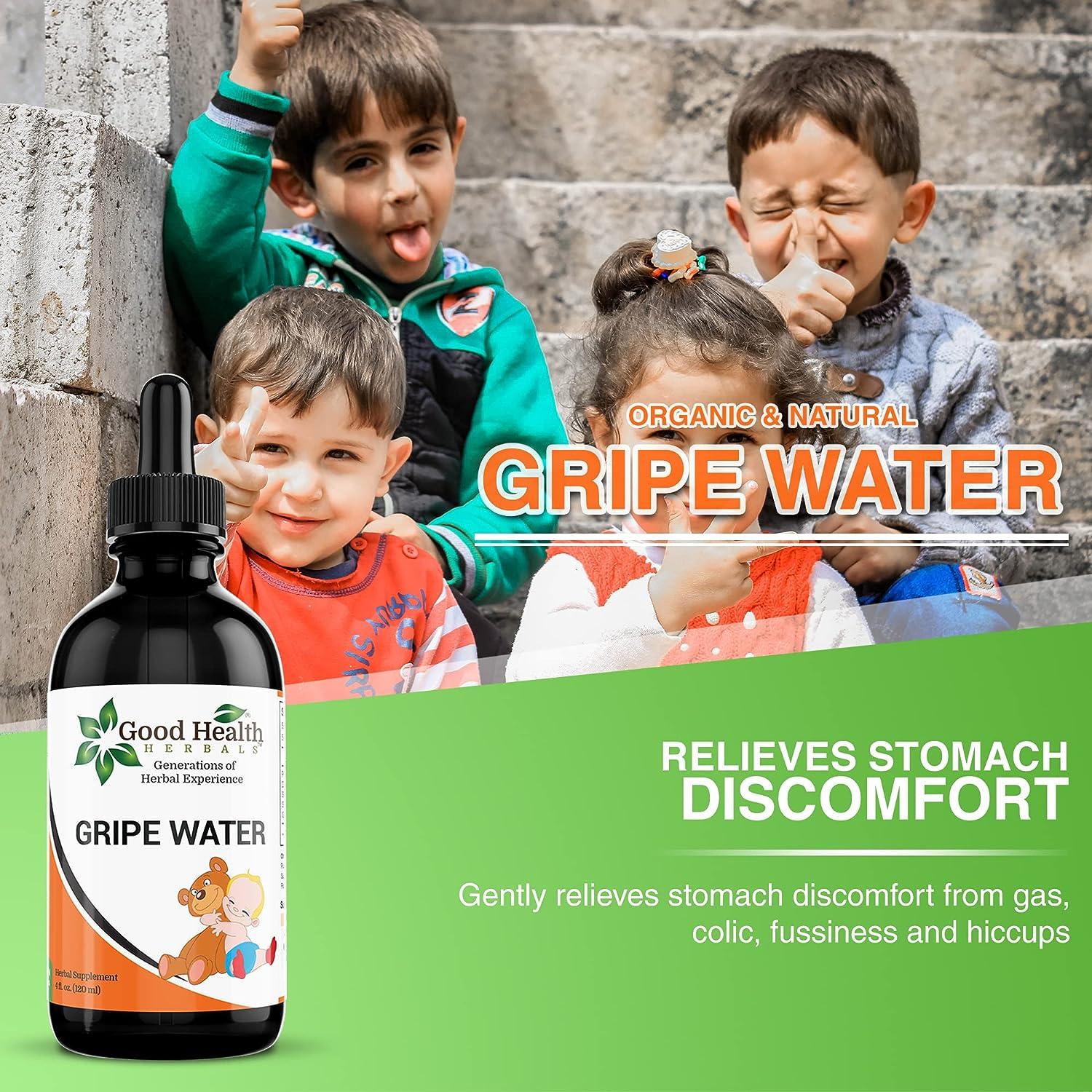 Good health Herbals Gripe Water Eases Infant Colic Hiccup Gas Relief Stomach Free