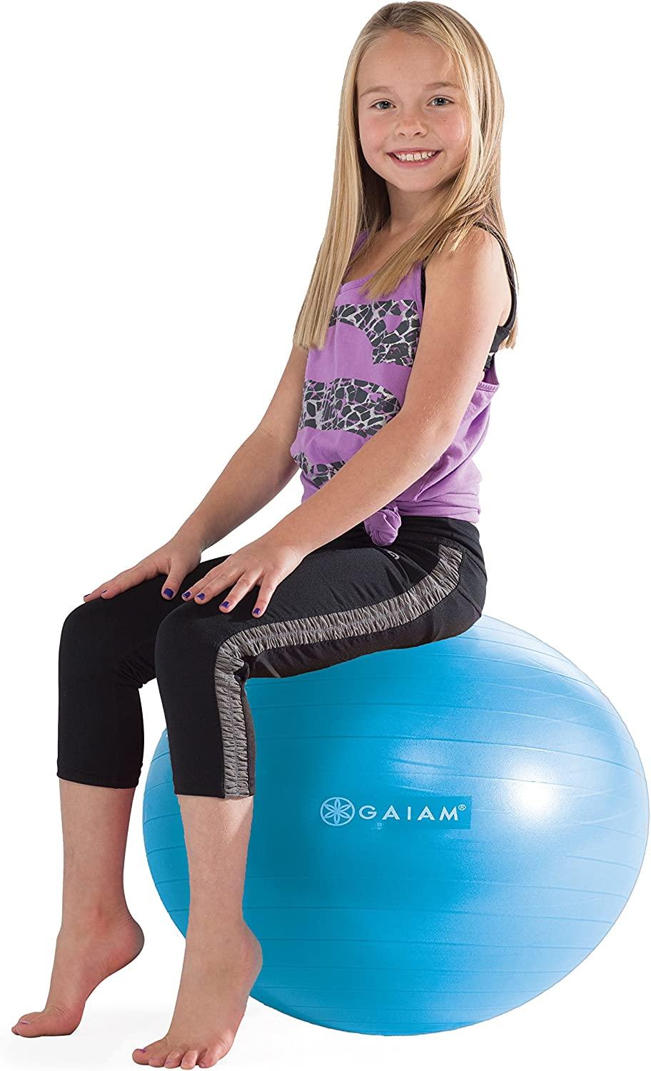 Gaiam Kids Balance Ball - Exercise Stability Yoga Ball, Kids
