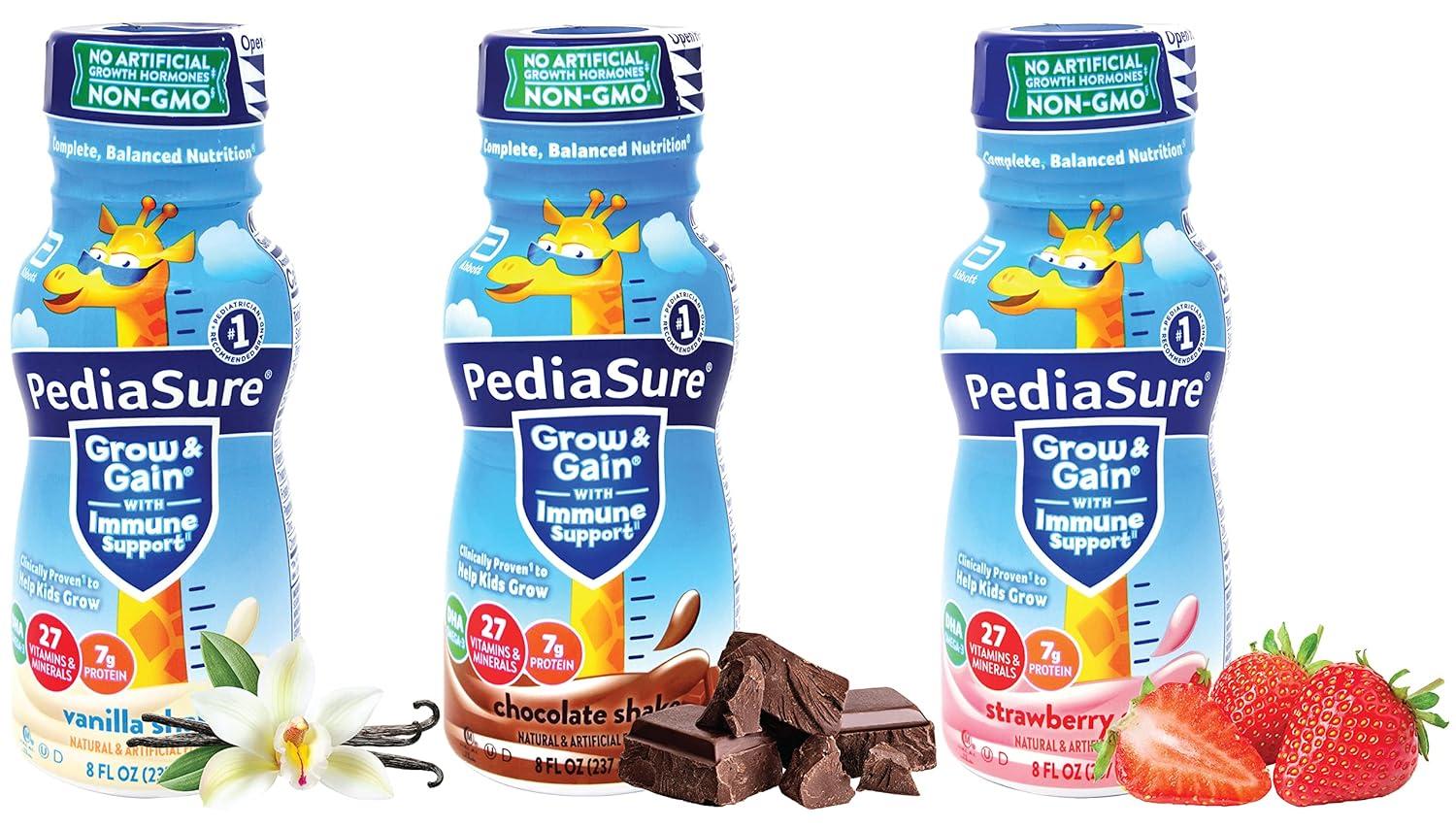 PediaSure Chocolate 6 Cans - 27 Vitamins & Minerals 7g Protein - Exp 5/2/23