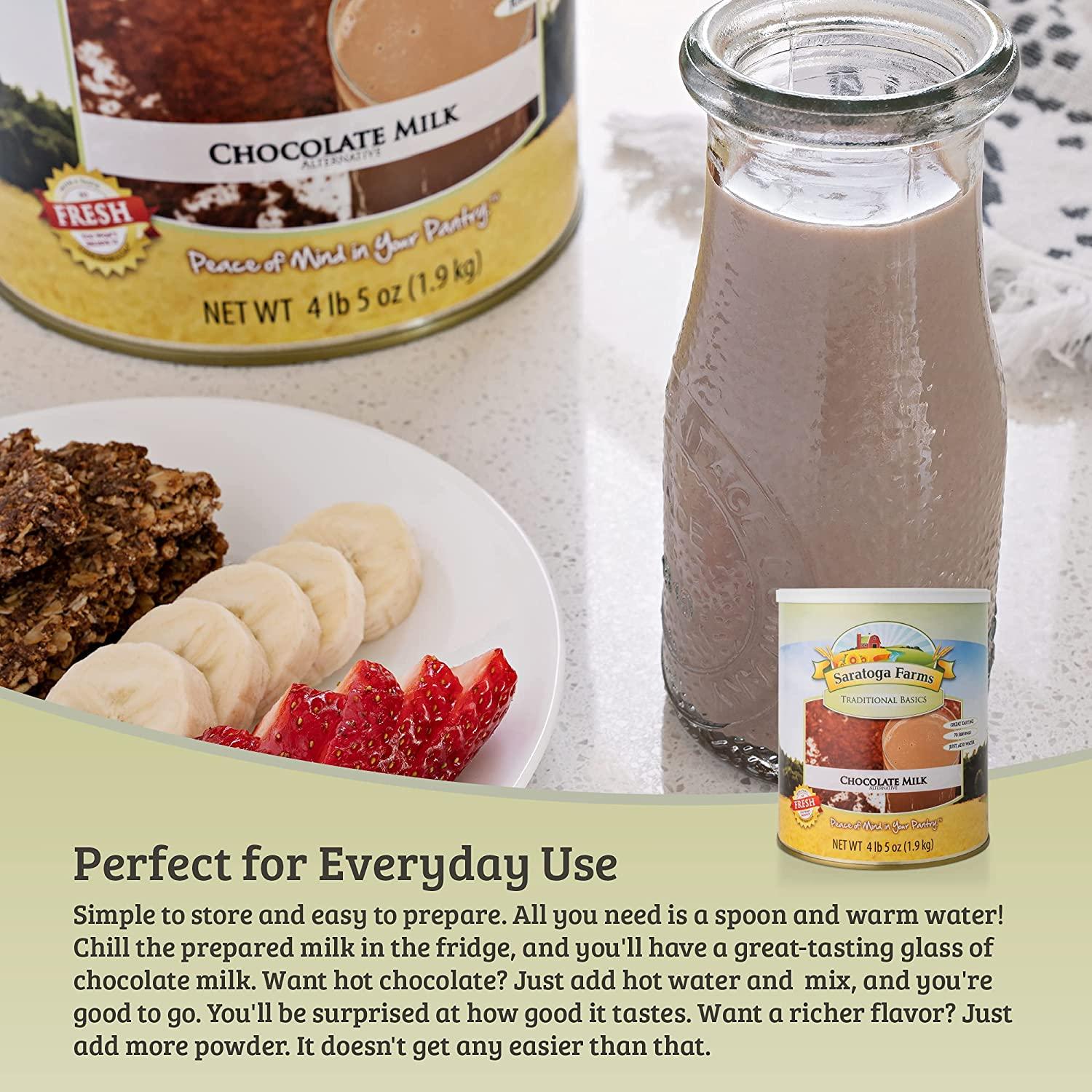 Saratoga Farms Powdered Chocolate Milk, Bulk Chocolate Milk Mix for