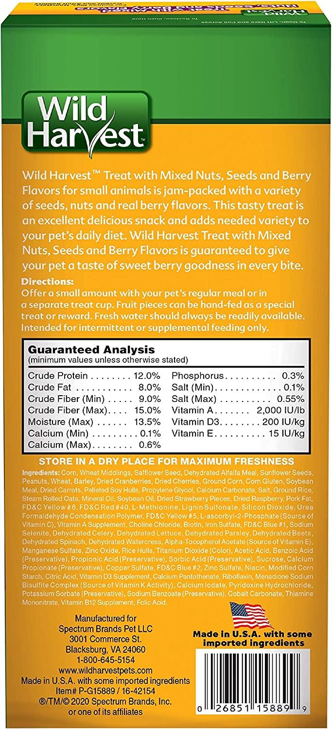 Wild Harvest Mixed Berry And Nut Treat Wild Harvest Mixed Berry 'n Nut Treat for Guinea Pigs, Hamsters