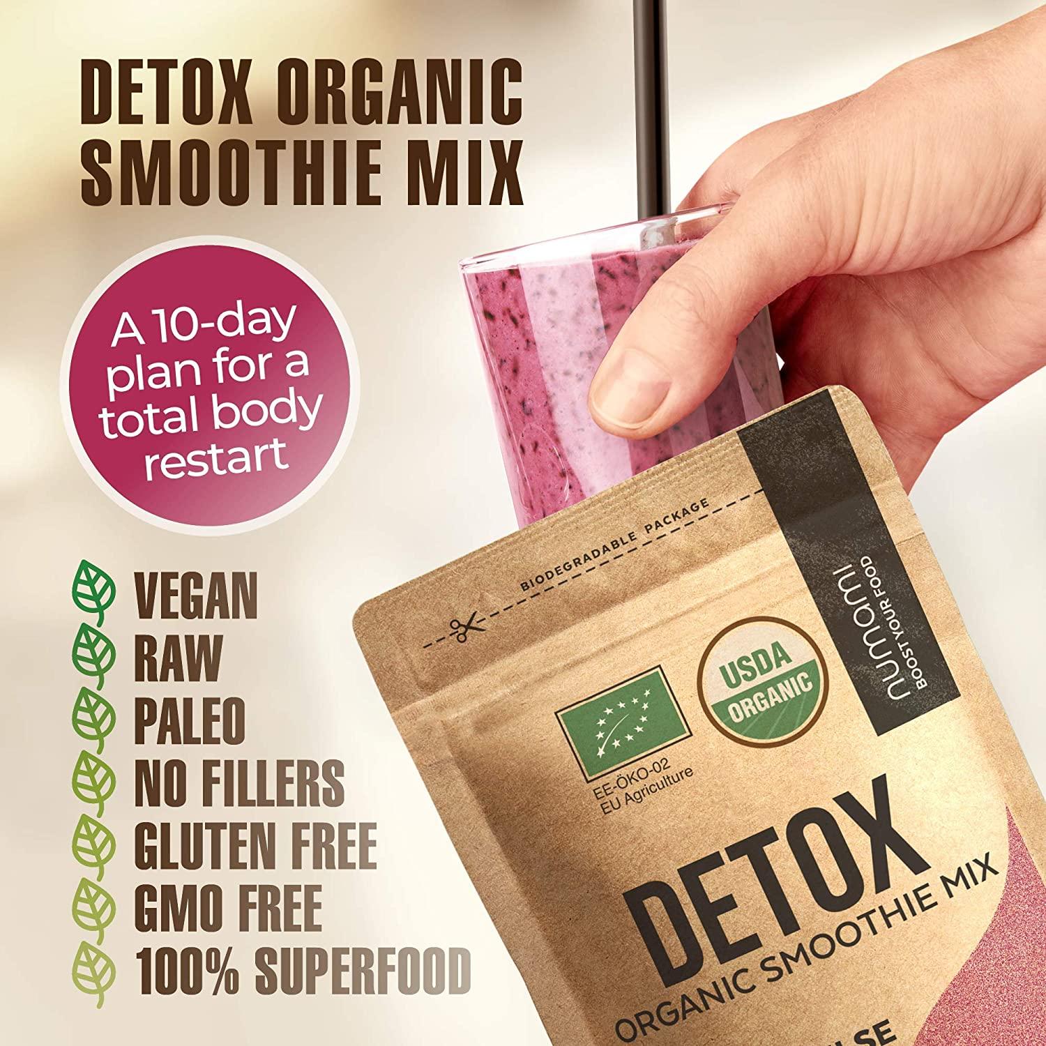 Organic Detox Smoothie Powder with Spirulina, Atlantic Dulse & Barley