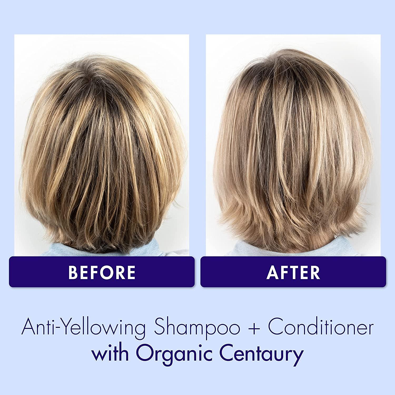 Klorane PlantBased Purple Conditioner with Centaury, Brightens Blonde