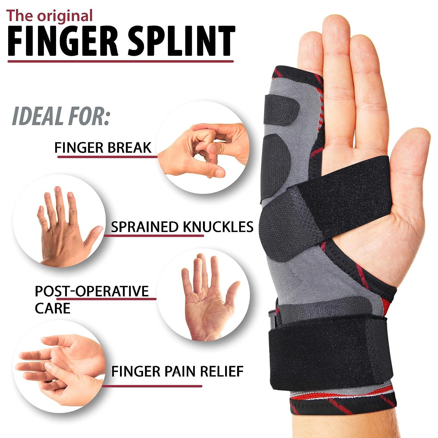 ORTONYX Pinky Finger Splint Boxer Fracture Brace Immobilizer for Broken