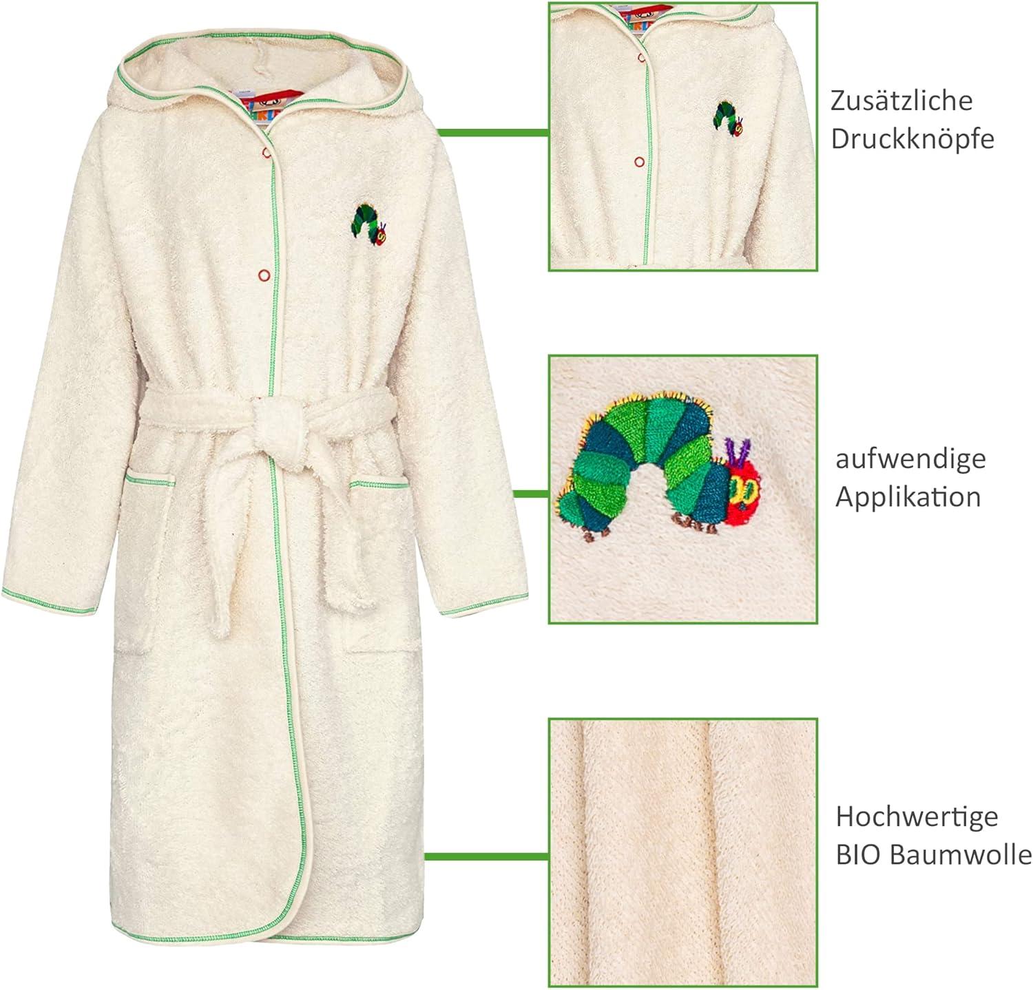 Smithy Children's Bathrobes The Very Hungry Caterpillar White 128