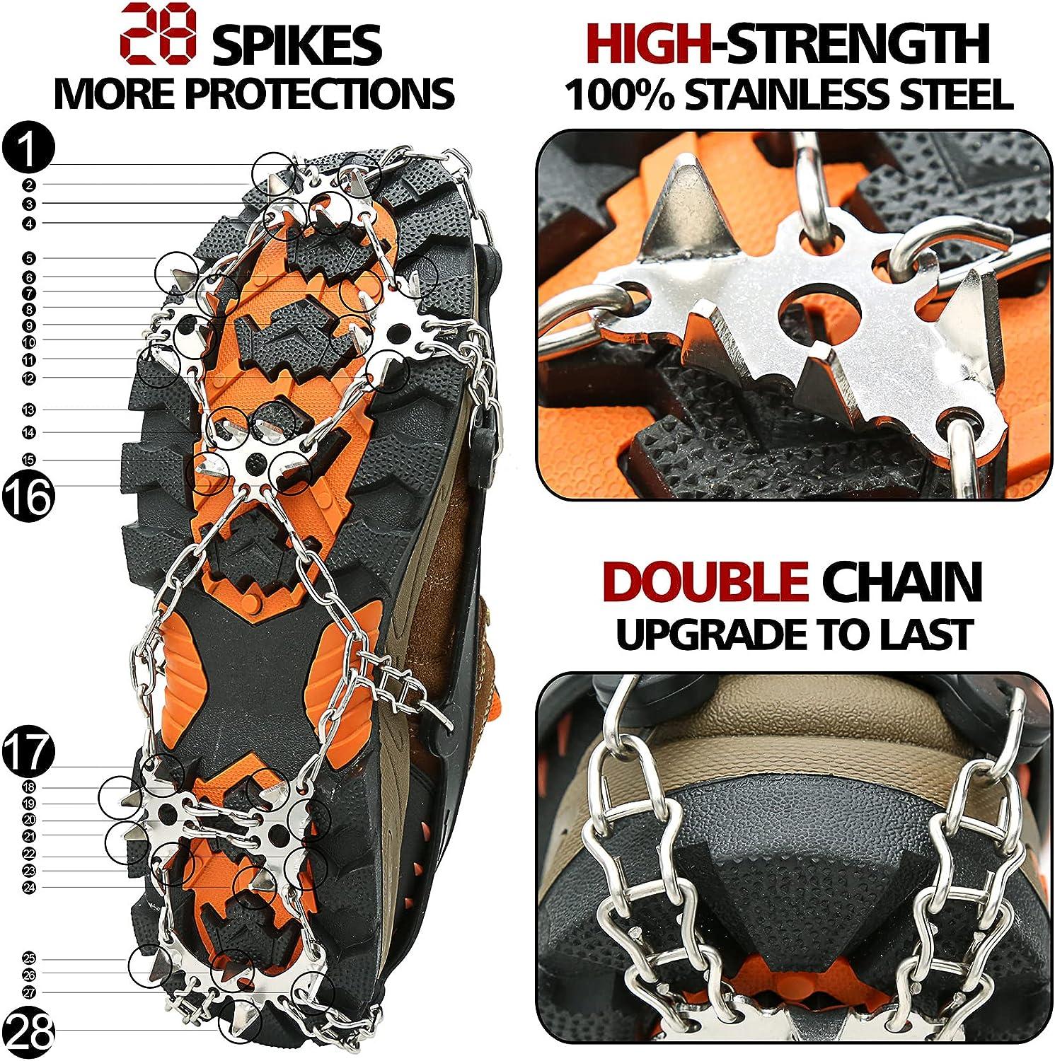 Crampons for Ice Snow Spike Cleats for Hiking Boots Walk Traction