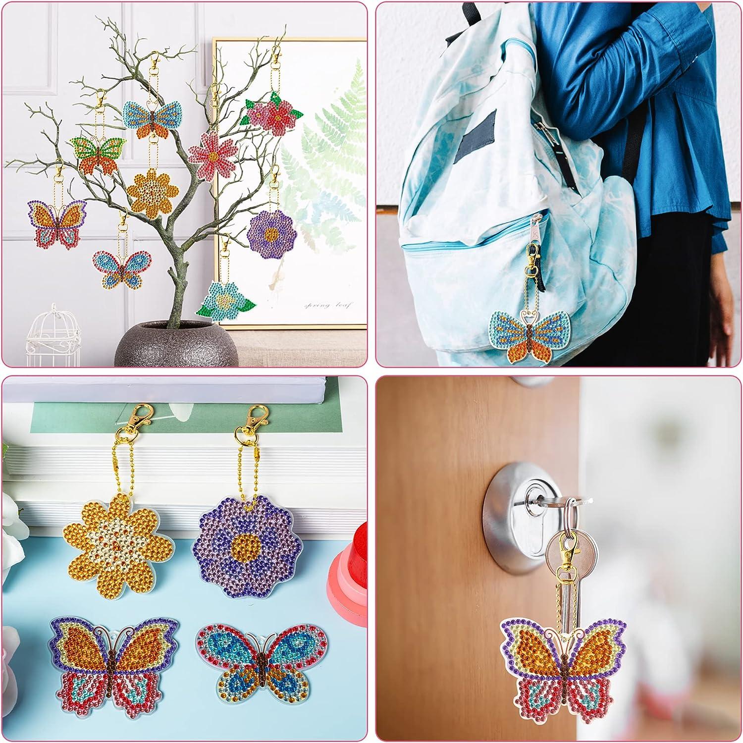Love Flowers Diamond Painting Tote Bag,5D DIY Rhinestone Cross Stitch  Shopping Bags Paint by Number Gems Art Craft Handmade Shoulder Bag Reusable