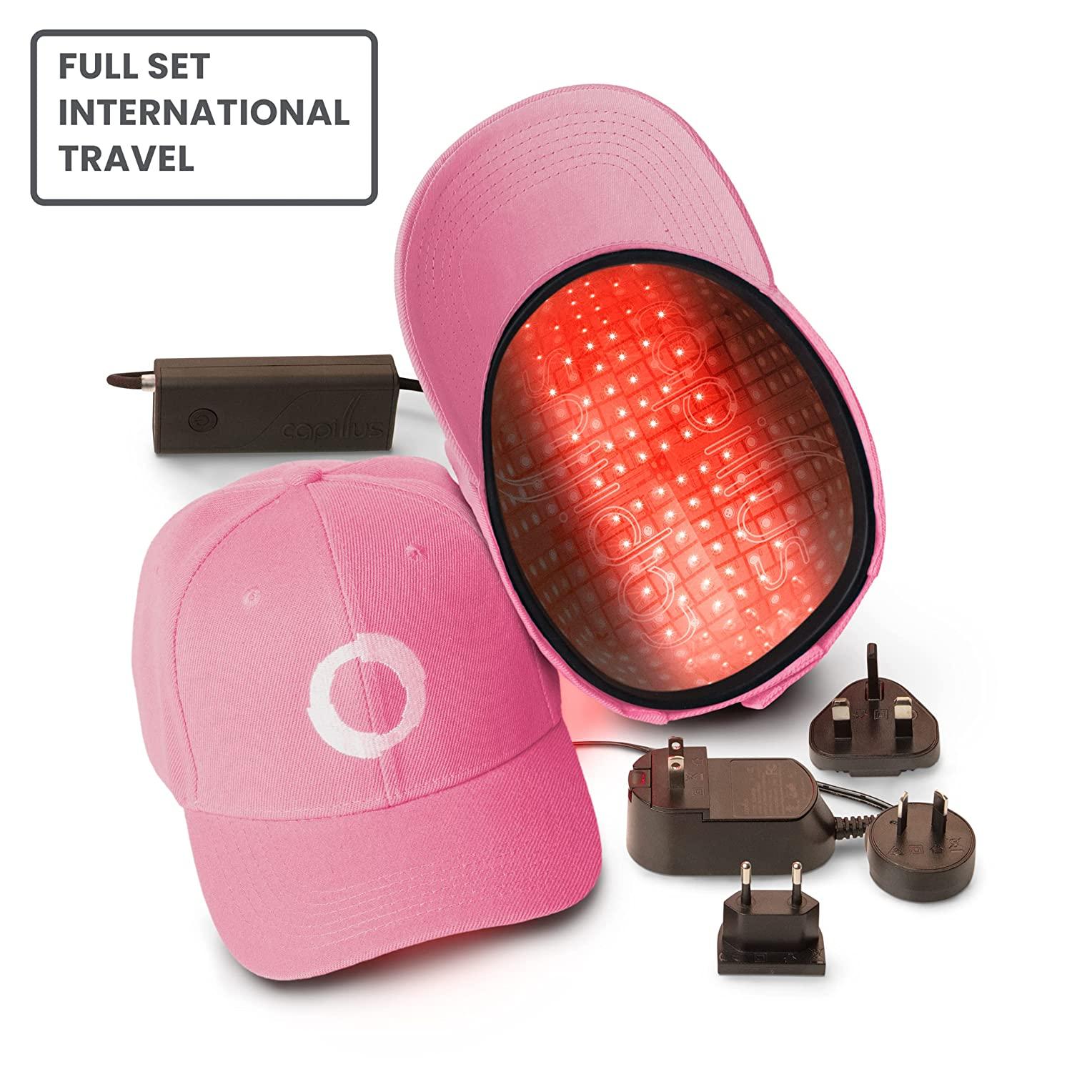 Capillus FOCAL MEDIAL Hair Laser Growth Cap, Designed for Women (pink