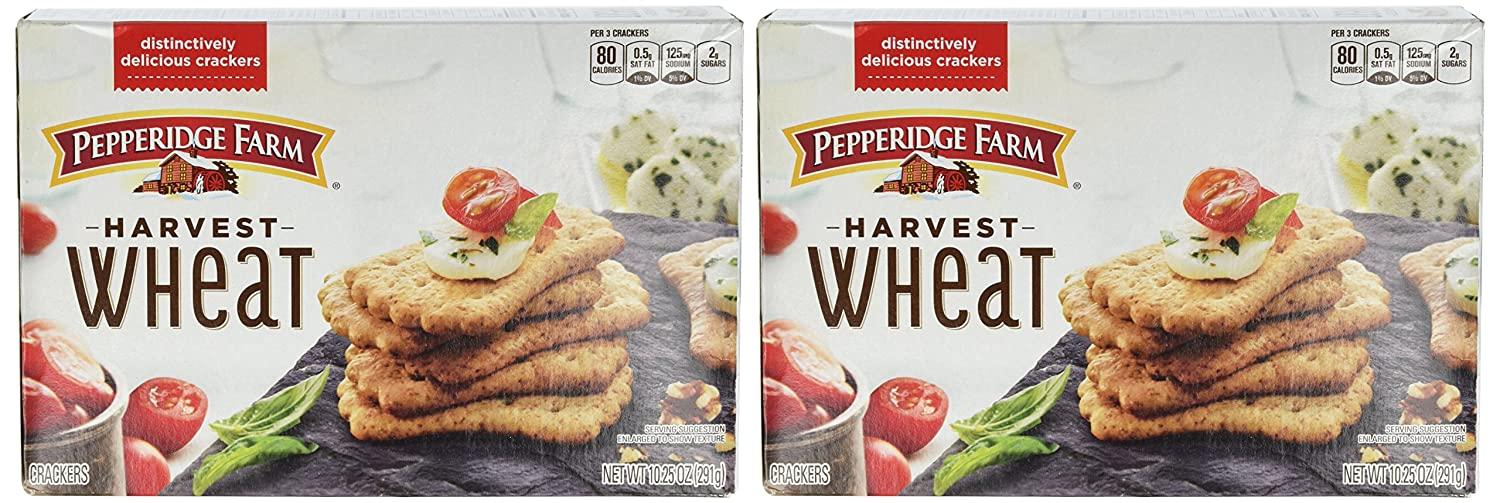Pepperidge Farm Harvest Wheat Distinctive Crackers 10.25 oz Pack of 2