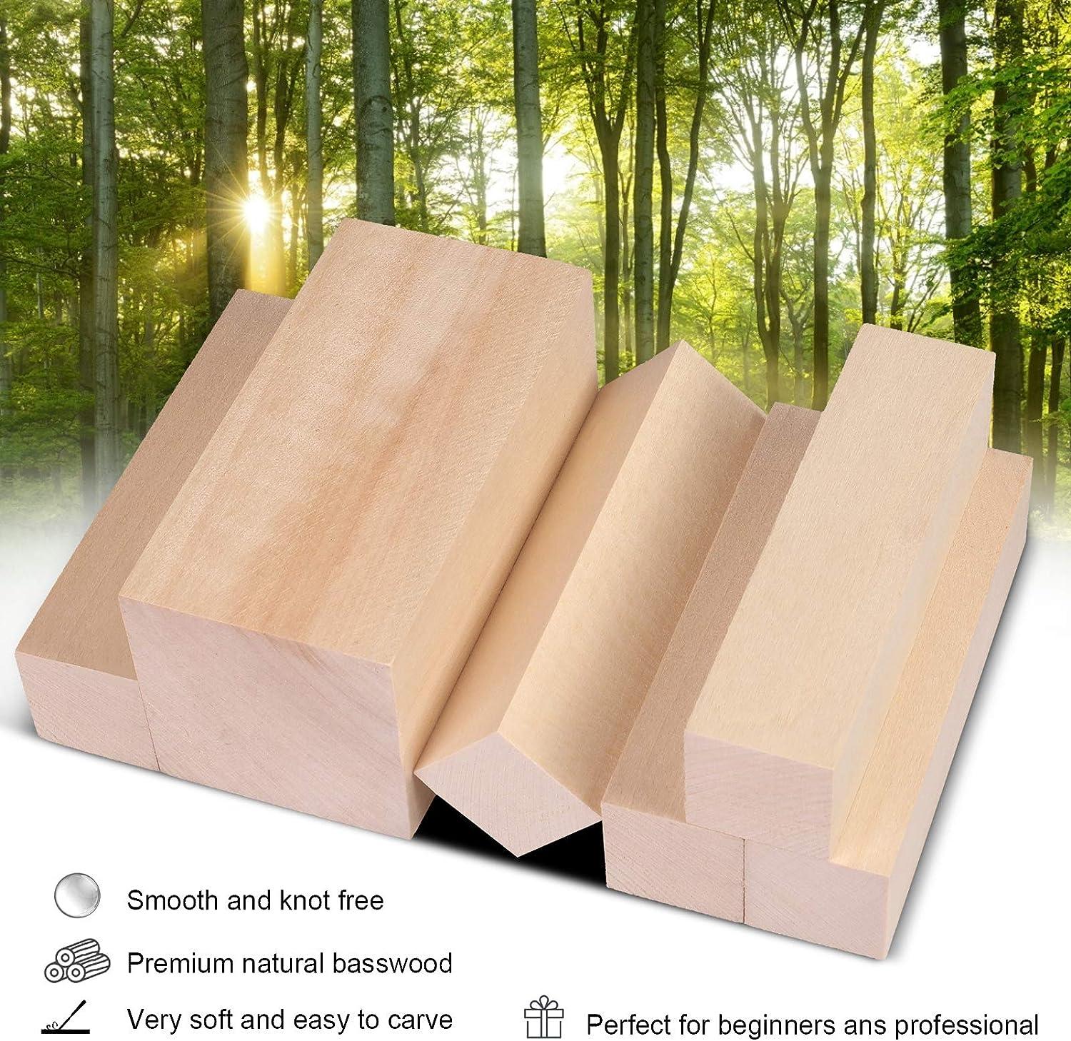 Basswood Blocks  Wood carving patterns, Whittling, Basswood