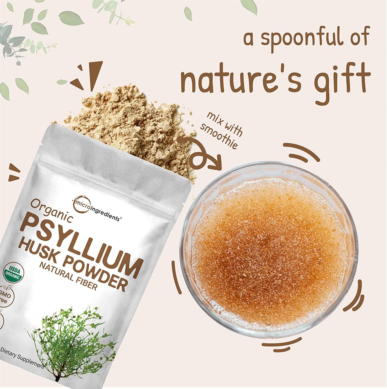 Psyllium Husk Powder, 2 Pound (32 Ounce), Soluble Fiber, Psyllium Husk