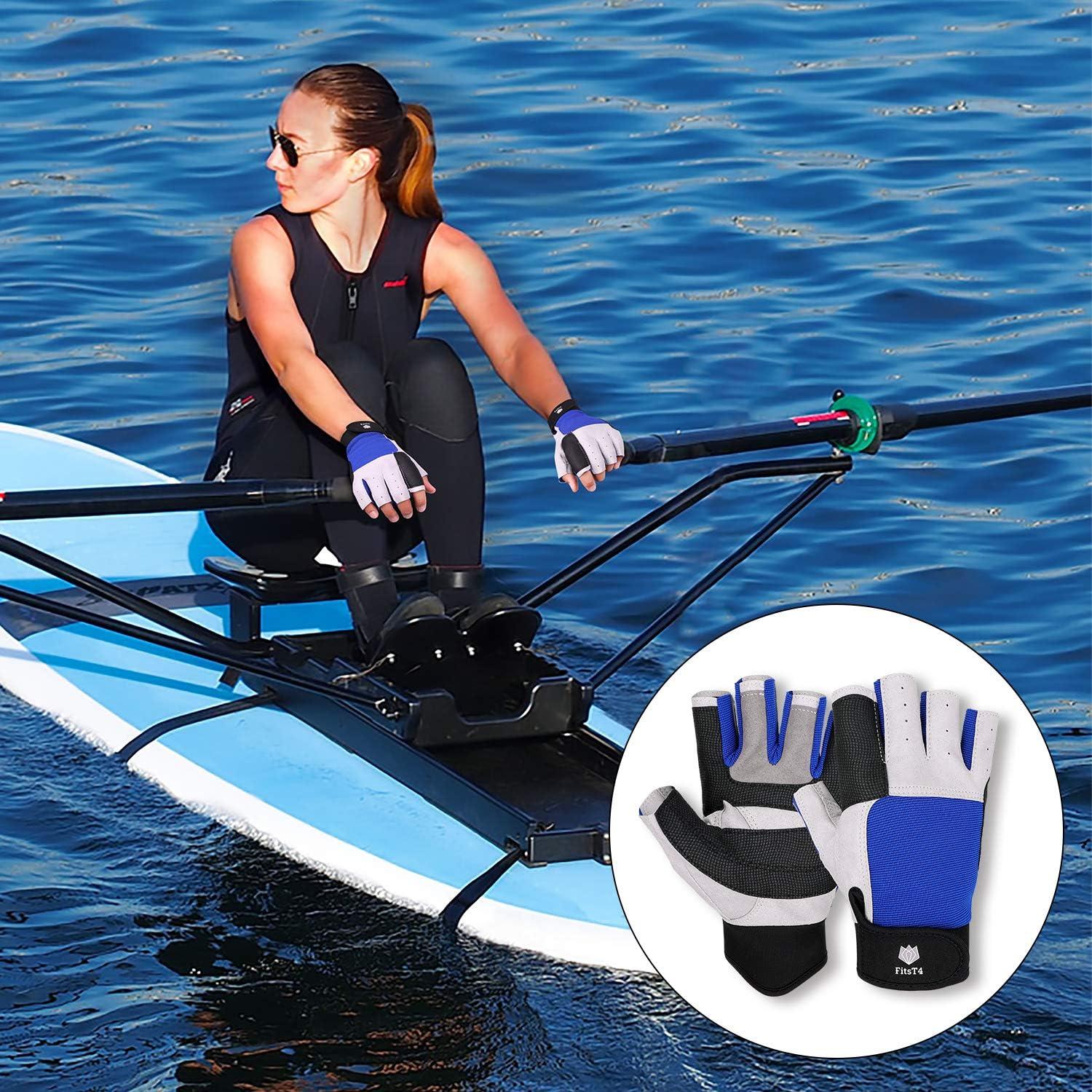 Sailing Gloves for Men Women Rowing Boating Fishing Kayaking All Water  Sports Perfect UV Protection Short Finger