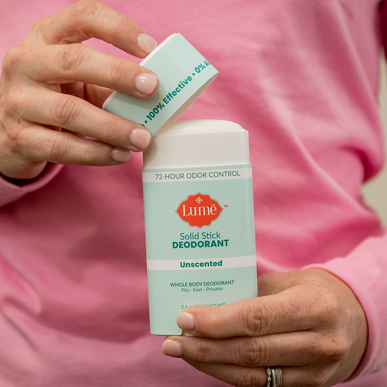 Lume Natural Deodorant Underarms and Private Parts Aluminum Free