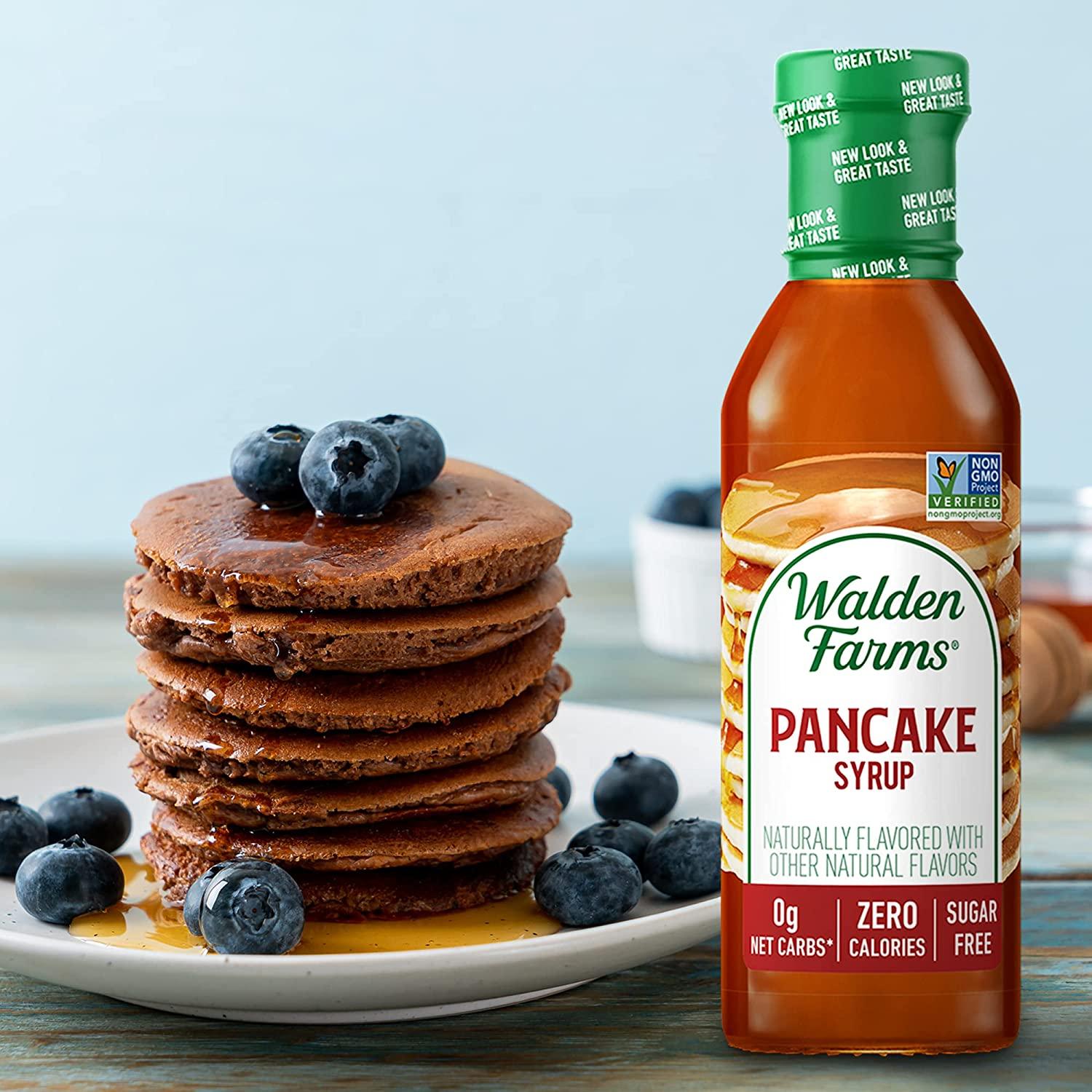 Walden Farms Pancake Syrup 12 oz. Sweet Syrup Near Zero Fat, Sugar