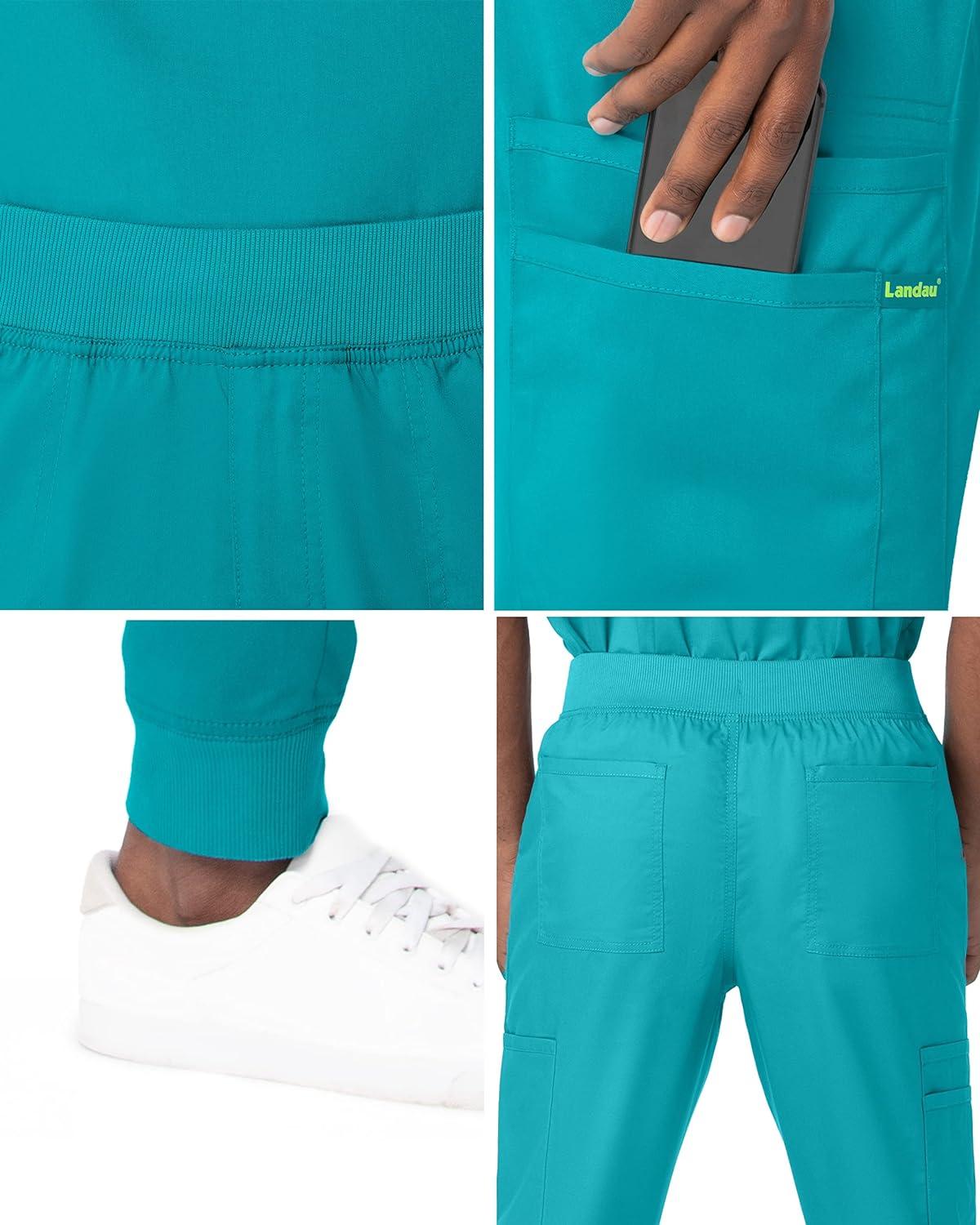 Landau Proflex Tailored Fit Stretch Jogger Scrub Pants for Men Galaxy