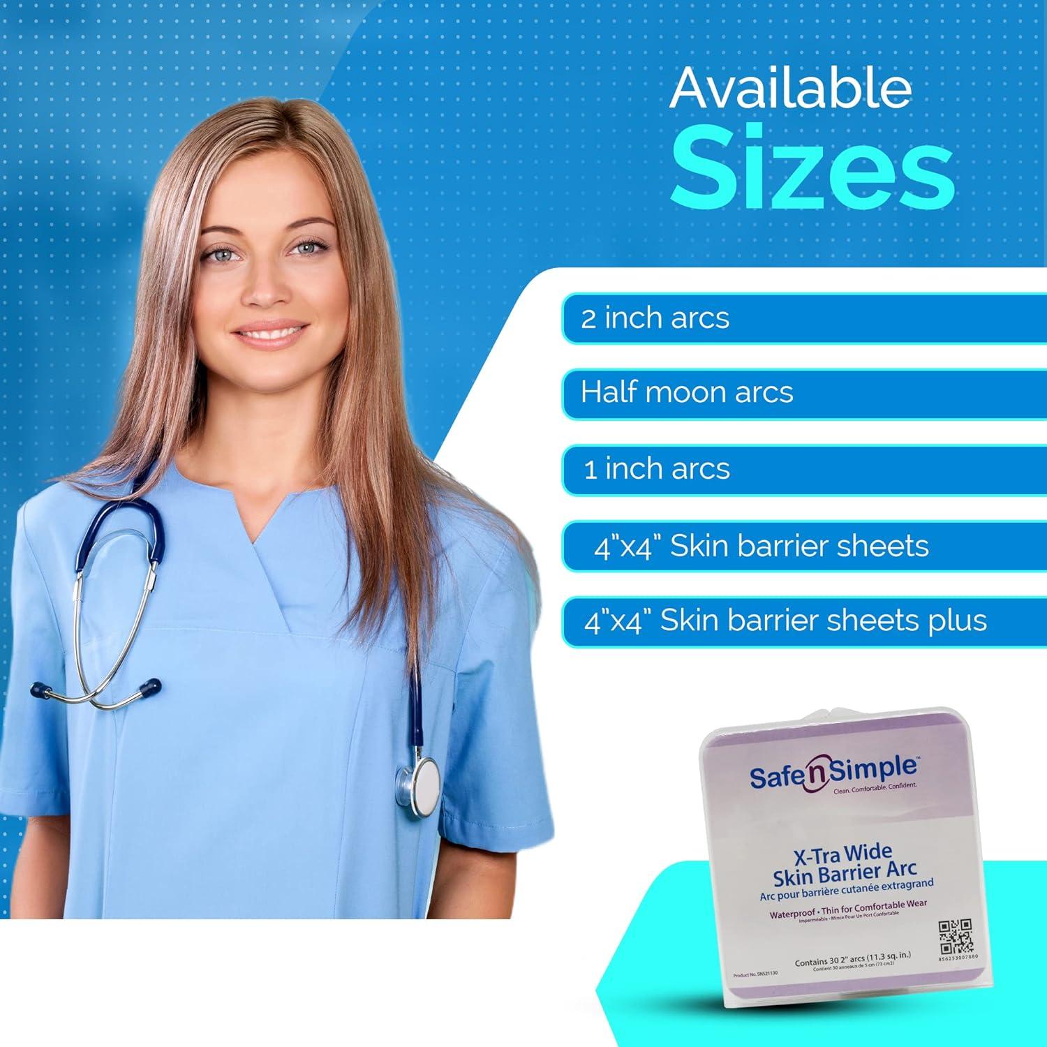 Safe n' Simple Skin Barrier Sheets with Aloe and Zinc Oxide 4 x 4