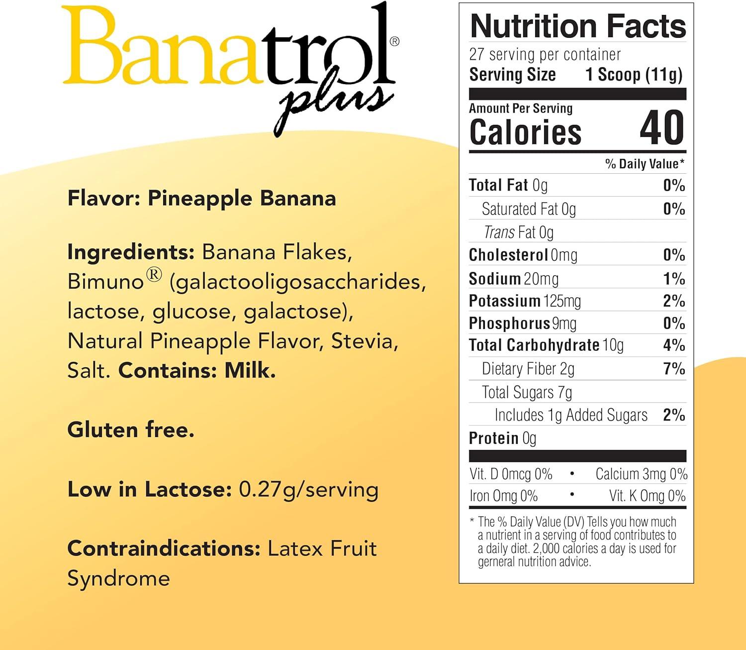 Banatrol Natural AntiDiarrheal with Prebiotics Relief for IBS
