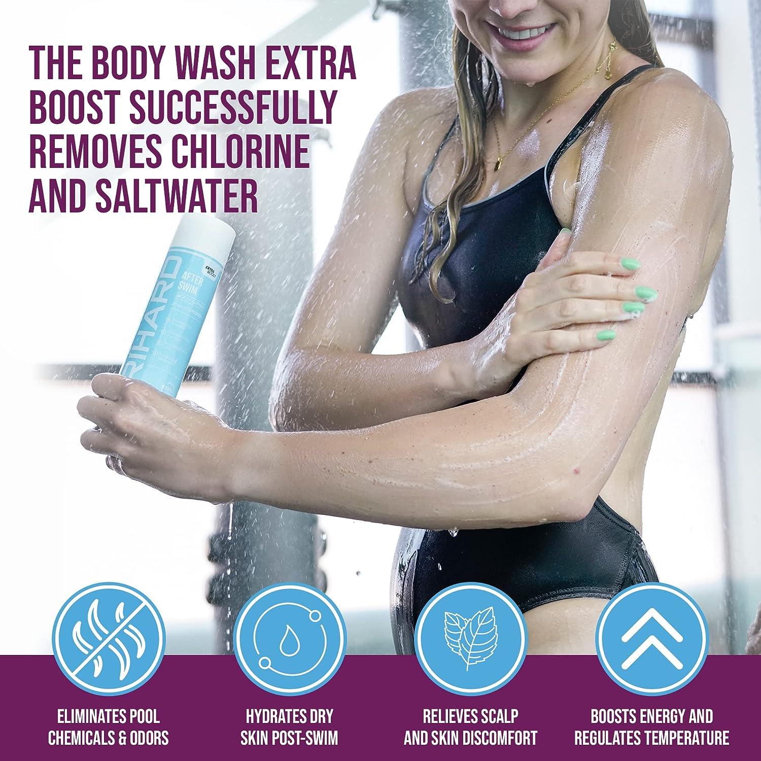 TRIHARD Swimmers Shampoo & AfterSwim Body Wash for Chlorine Removal