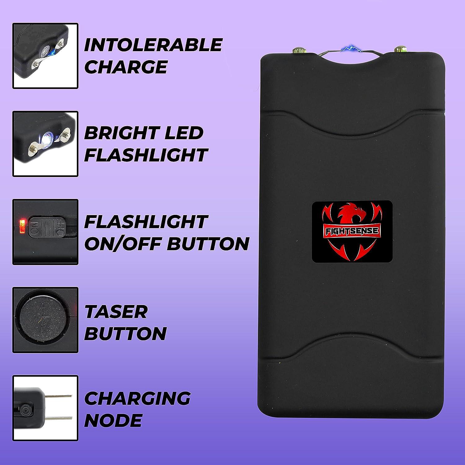 FIGHTSENSE SelfDefense Kit W/Pepper Spray & Mini Stun Gun for Men