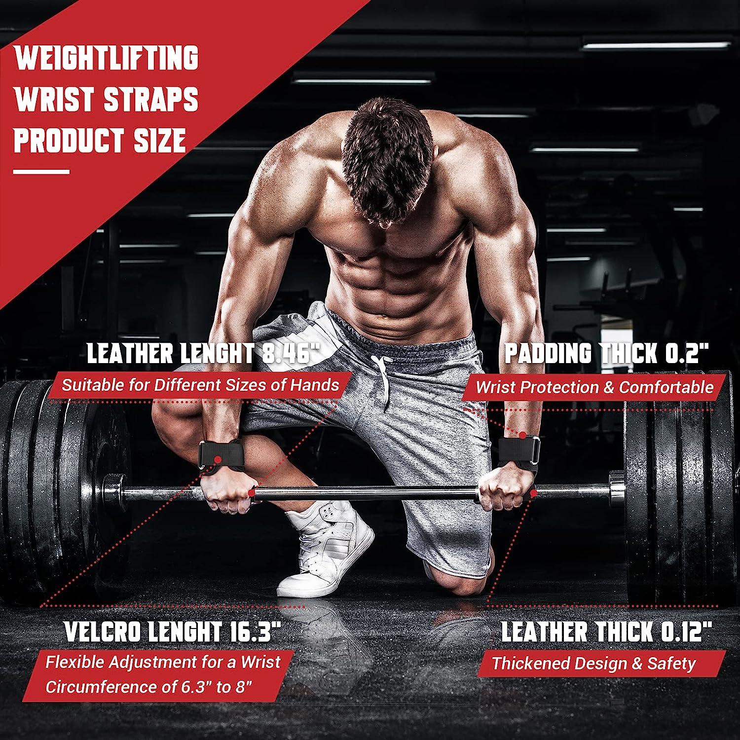Heavy Lifting Weight Wrist Straps Neoprene Weightlifting