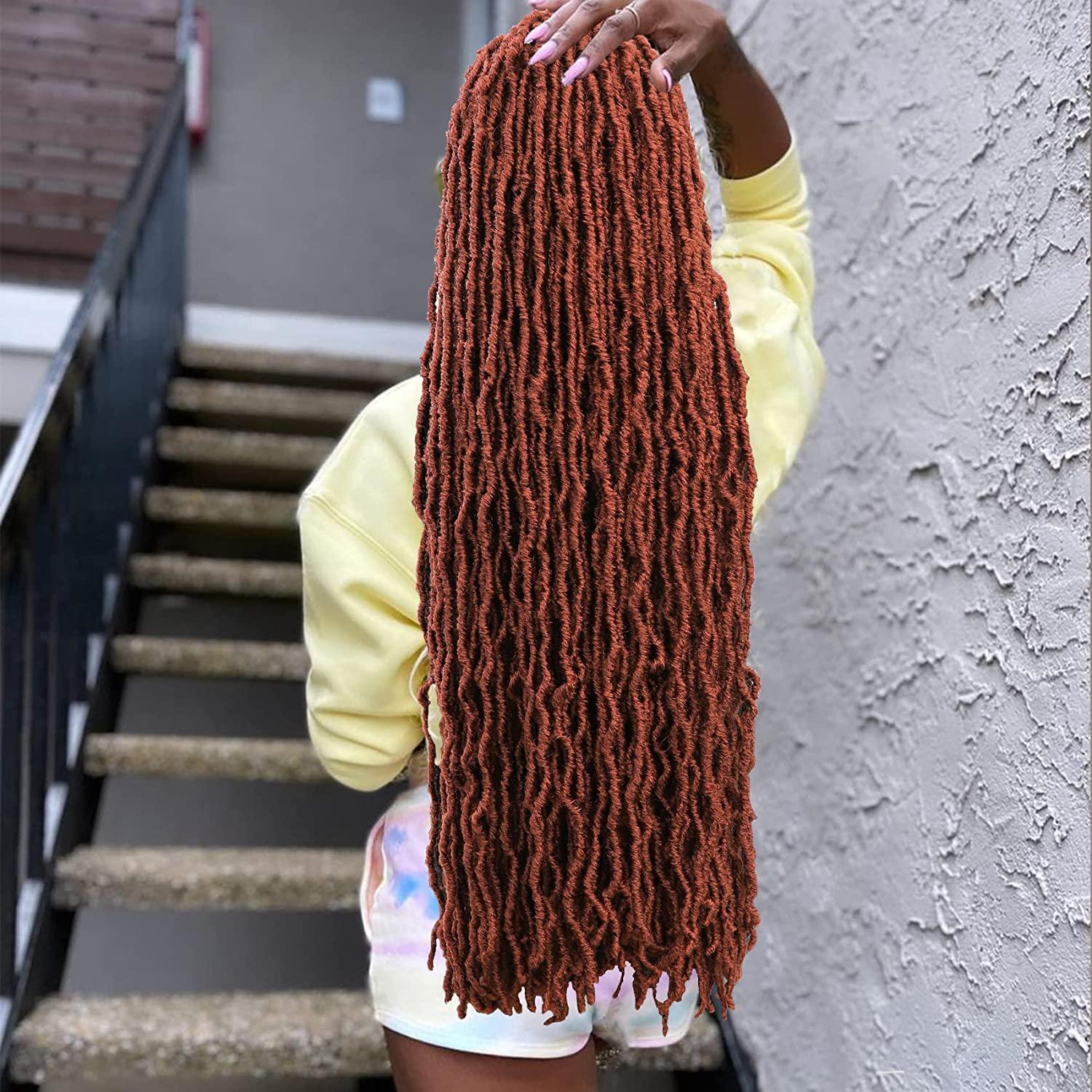 Soft Locs 36 Inch Crochet Hair 5Packs Faux Locs Crochet Braids Hair Pre  Looped Synthetic Curly Soft Faux Locs Hair Extension Goddess Locs Crochet  Braids (36 Inch (Pack of 5), 350#) 36 Inch (Pack of 5) 350#