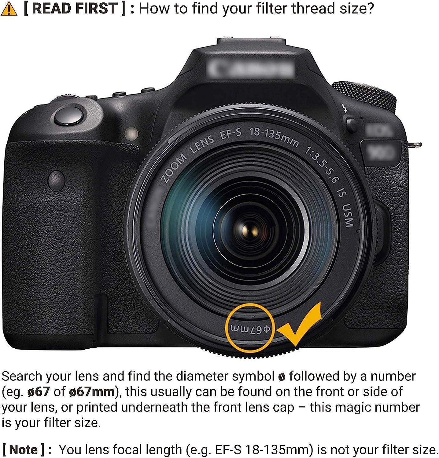 JJC 67mm Variable Star Filter Kit for Canon, Sony More