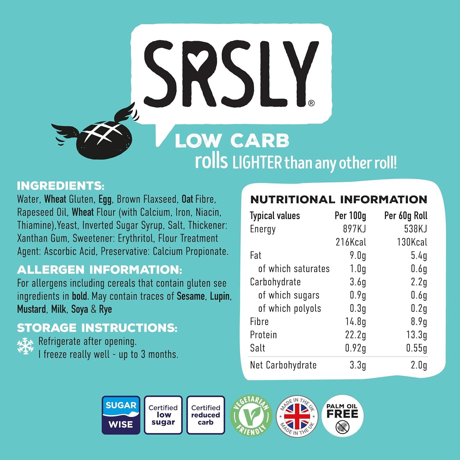 SRSLY Low Carb Bread Freshly Baked Multi Buy Pack | 2 Low Carb Keto Loafs