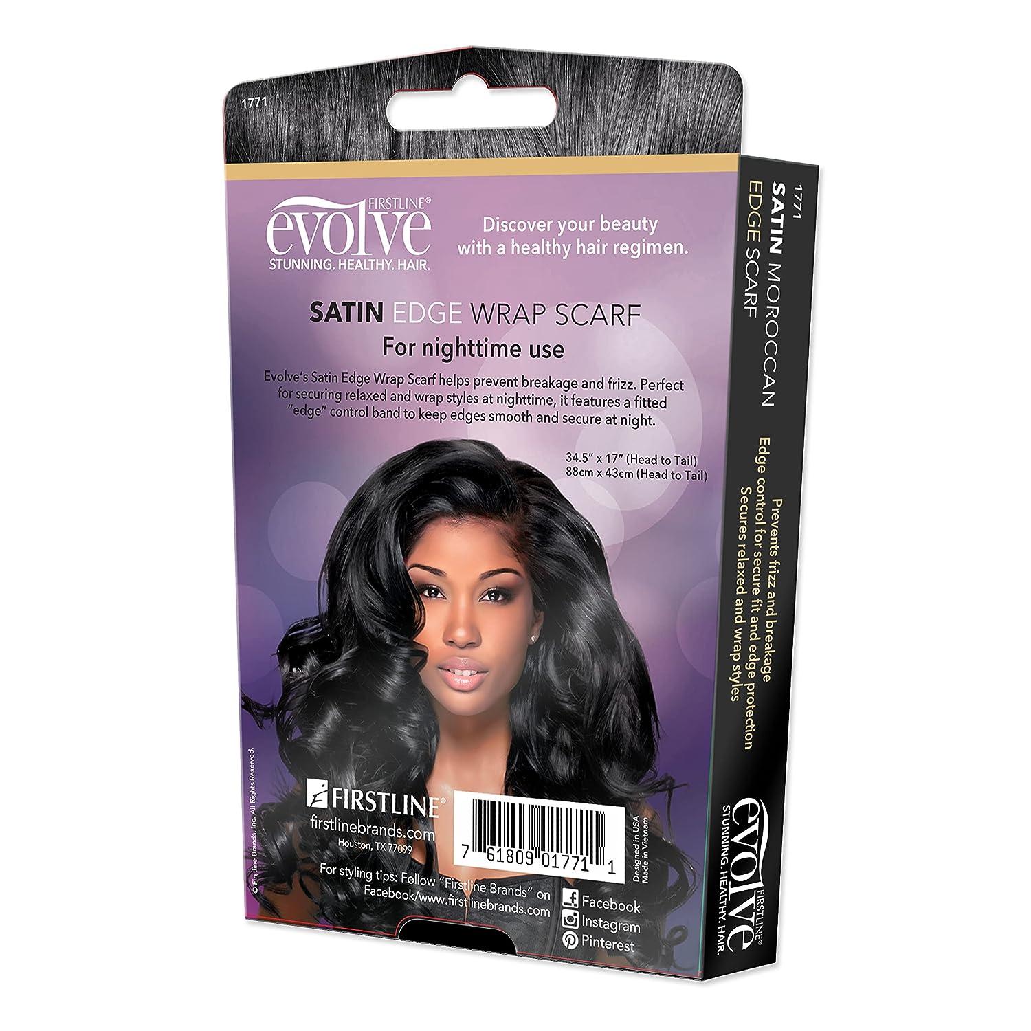 FIRSTLINE Evolve Exotics Satin MOROCCAN EDGE Scarf Luxurious Hair