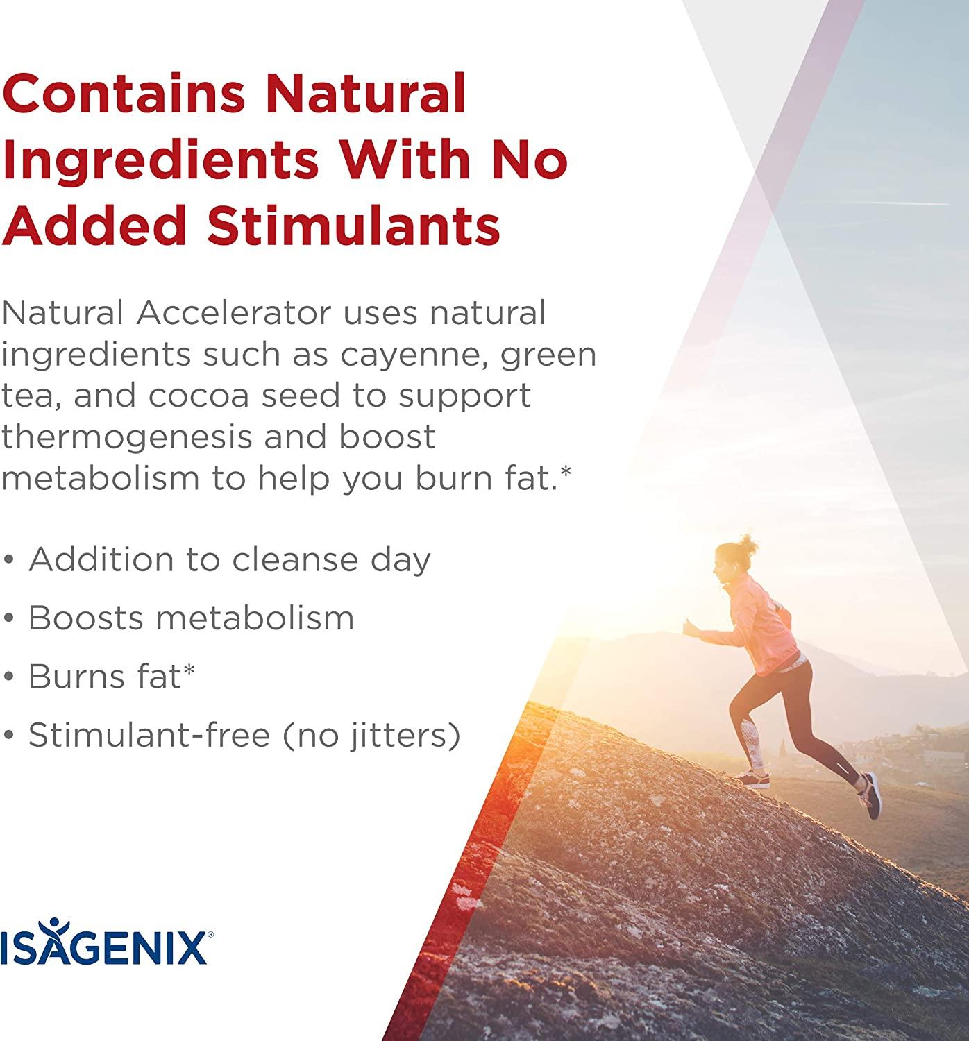 Isagenix Natural Accelerator Metabolism Boost Capsules with Green Tea
