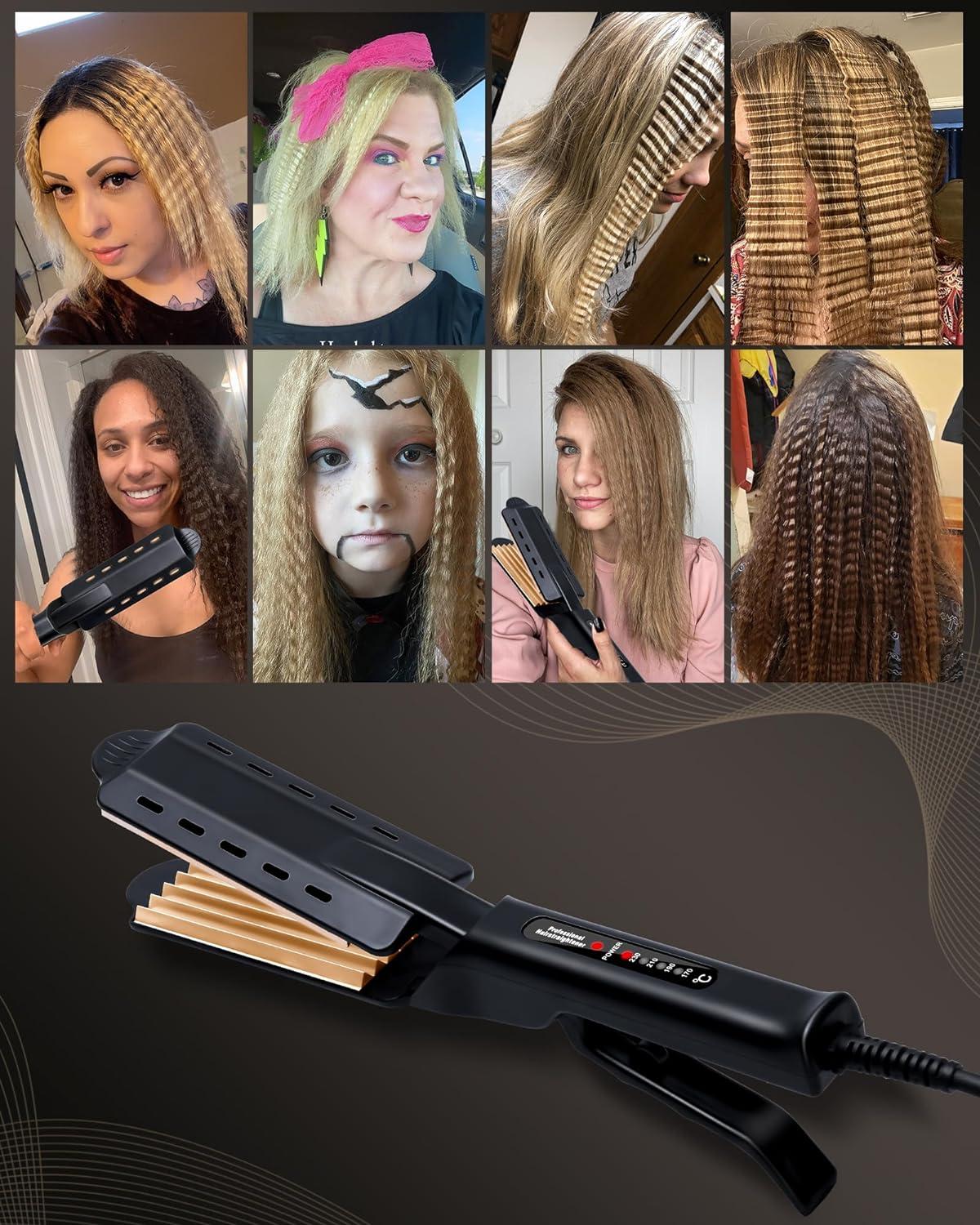 Hair Crimpers for Fluffy Hairstyle Crimpers Hair with Anti Static