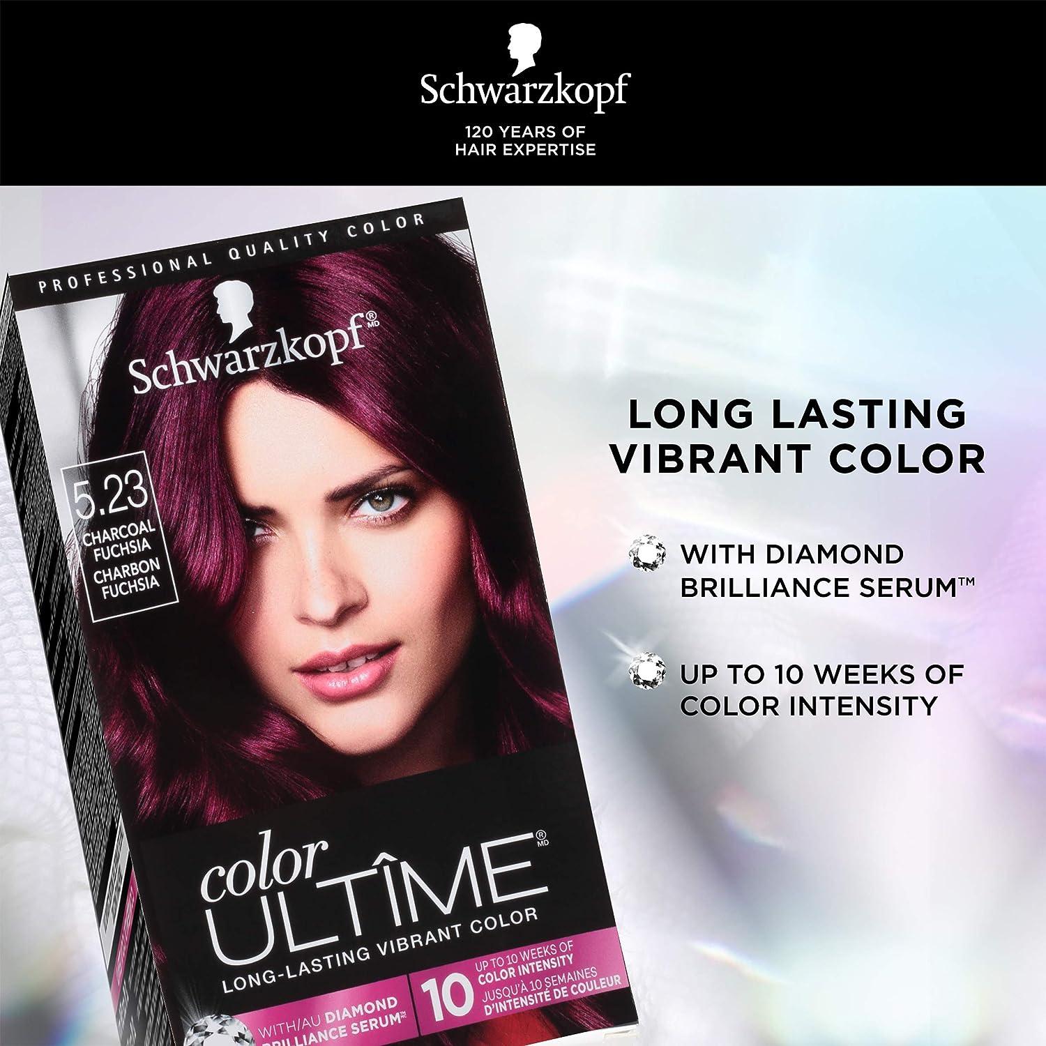 Schwarzkopf Color Ultime Permanent Hair Color Cream 5.23 Charcoal Fuchsia