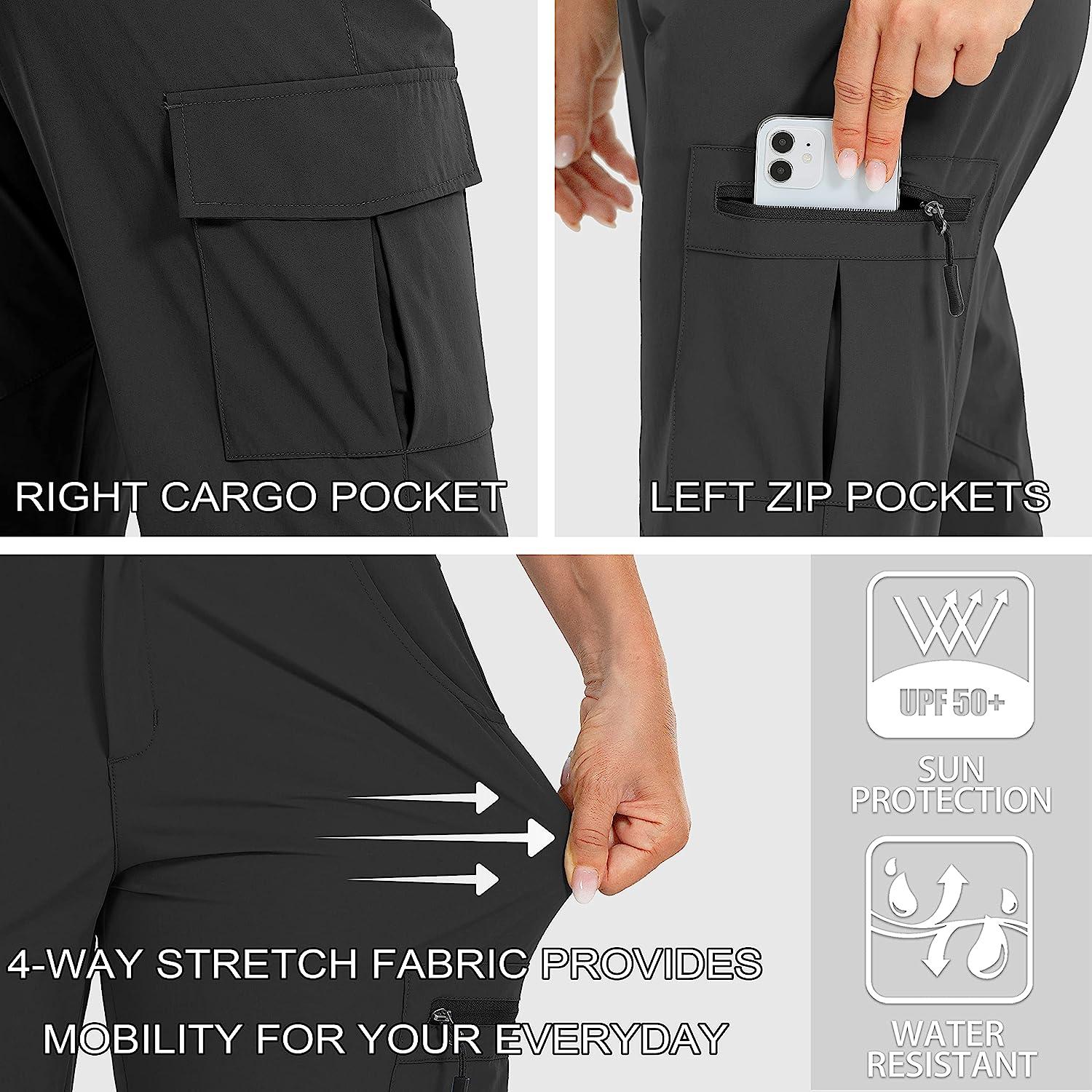 Viodia Women's Hiking Cargo Pants Quick Dry UPF50+ Waterproof