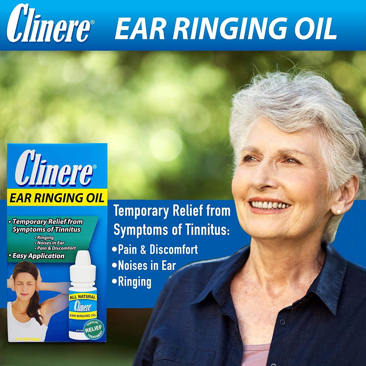 Clinere Ear Ringing Oil Relief, Ear Drops to Help Stop Ringing in The